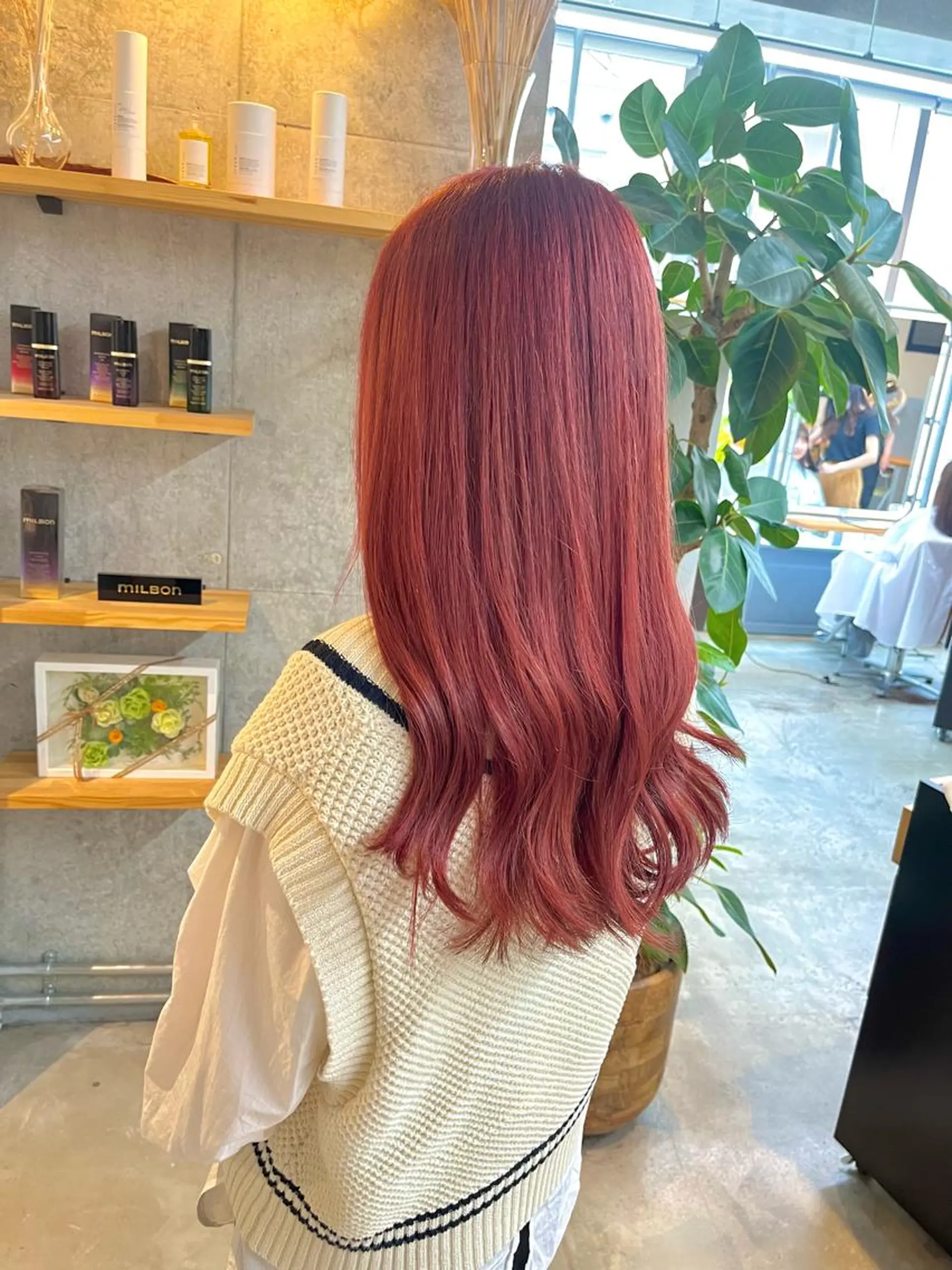 セミロング カラー ヘアカラー ハイトーンカラ ー/小川のヘアスタイル