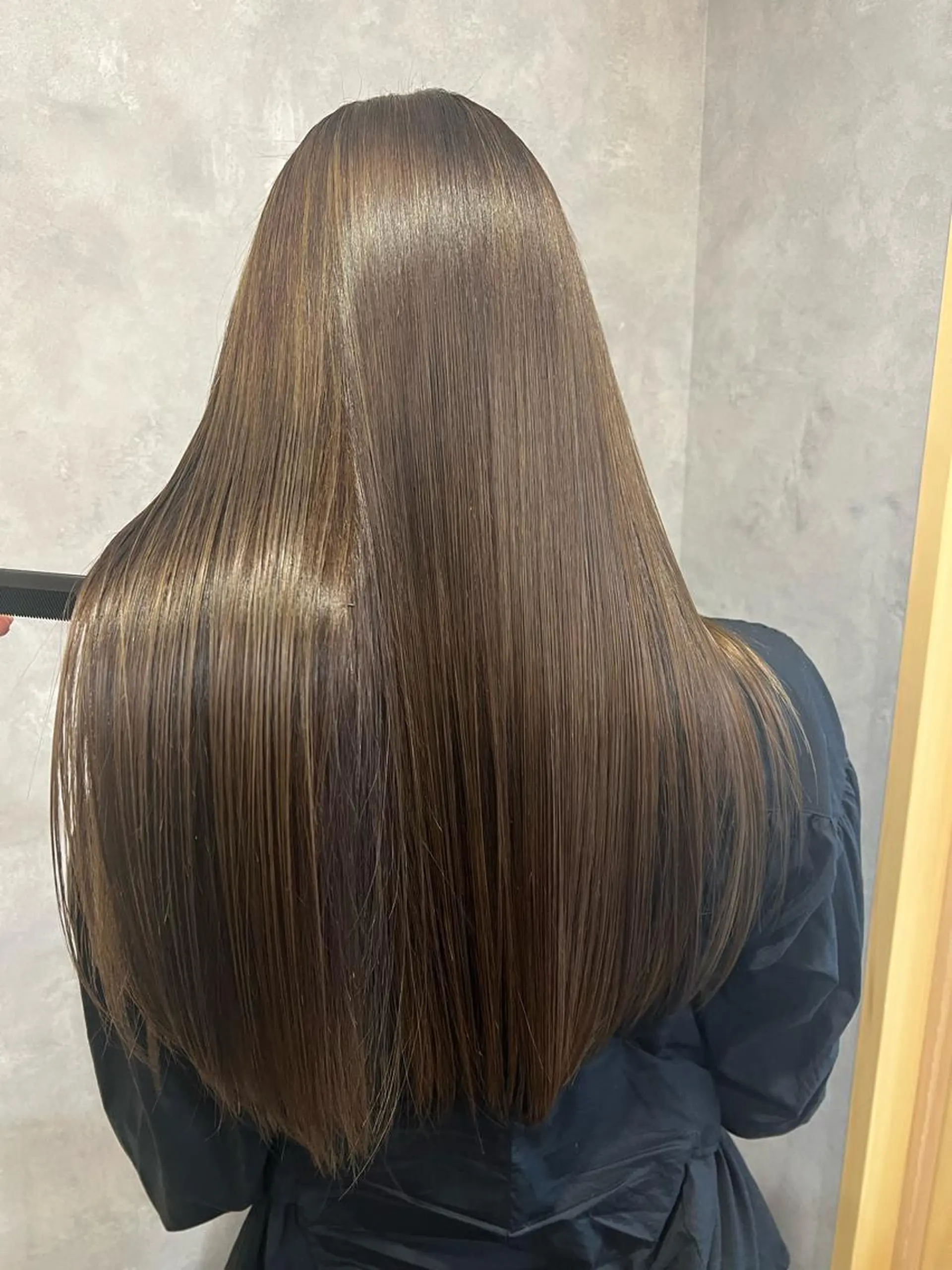 ロング カラー カット 縮毛矯正 トリートメント 艶質改善/縮毛矯正 ササキナツミのヘアスタイル