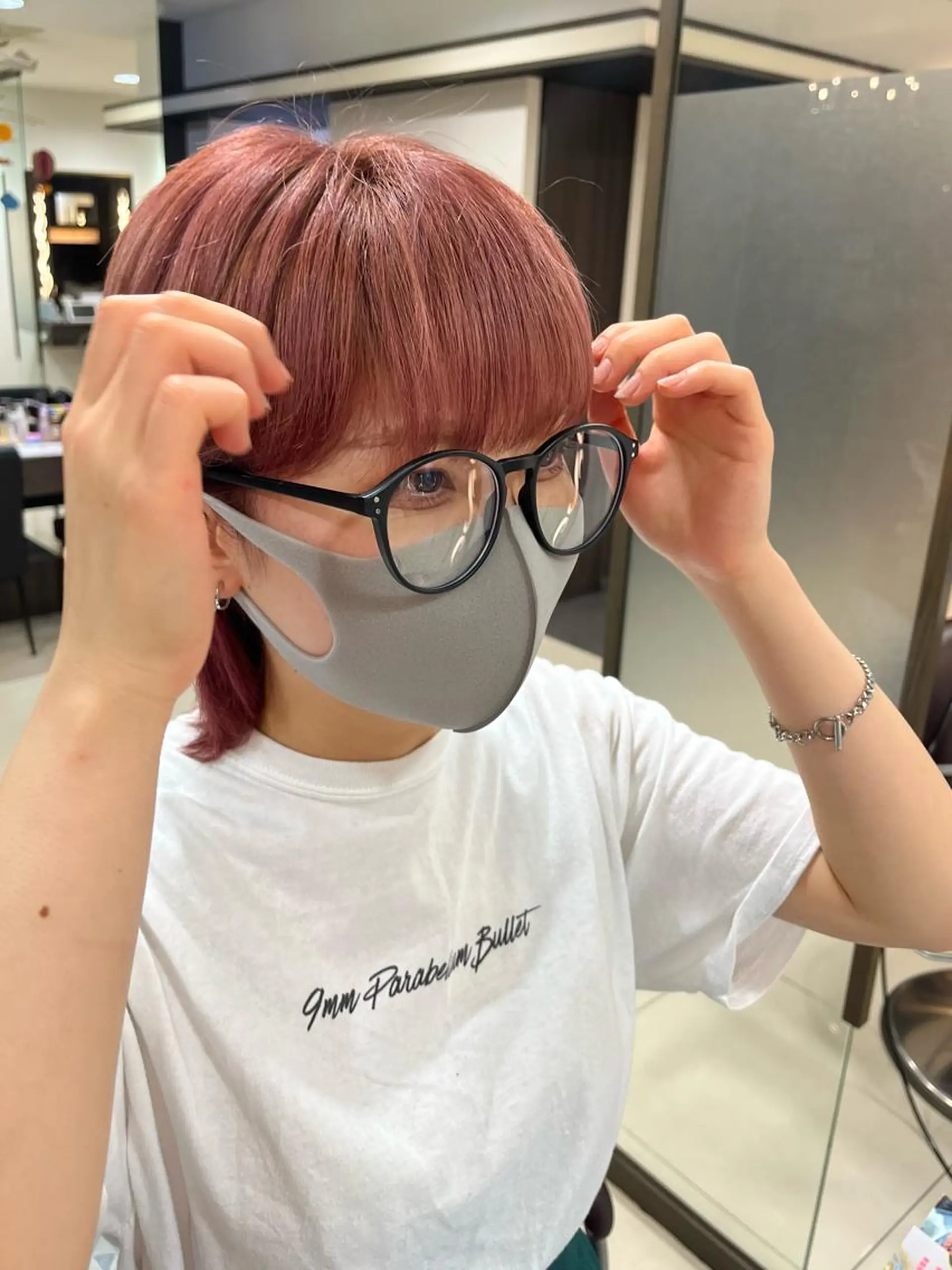 ショート ぷつっとボブ/ちゅる ピンク/mika☆のヘアスタイル