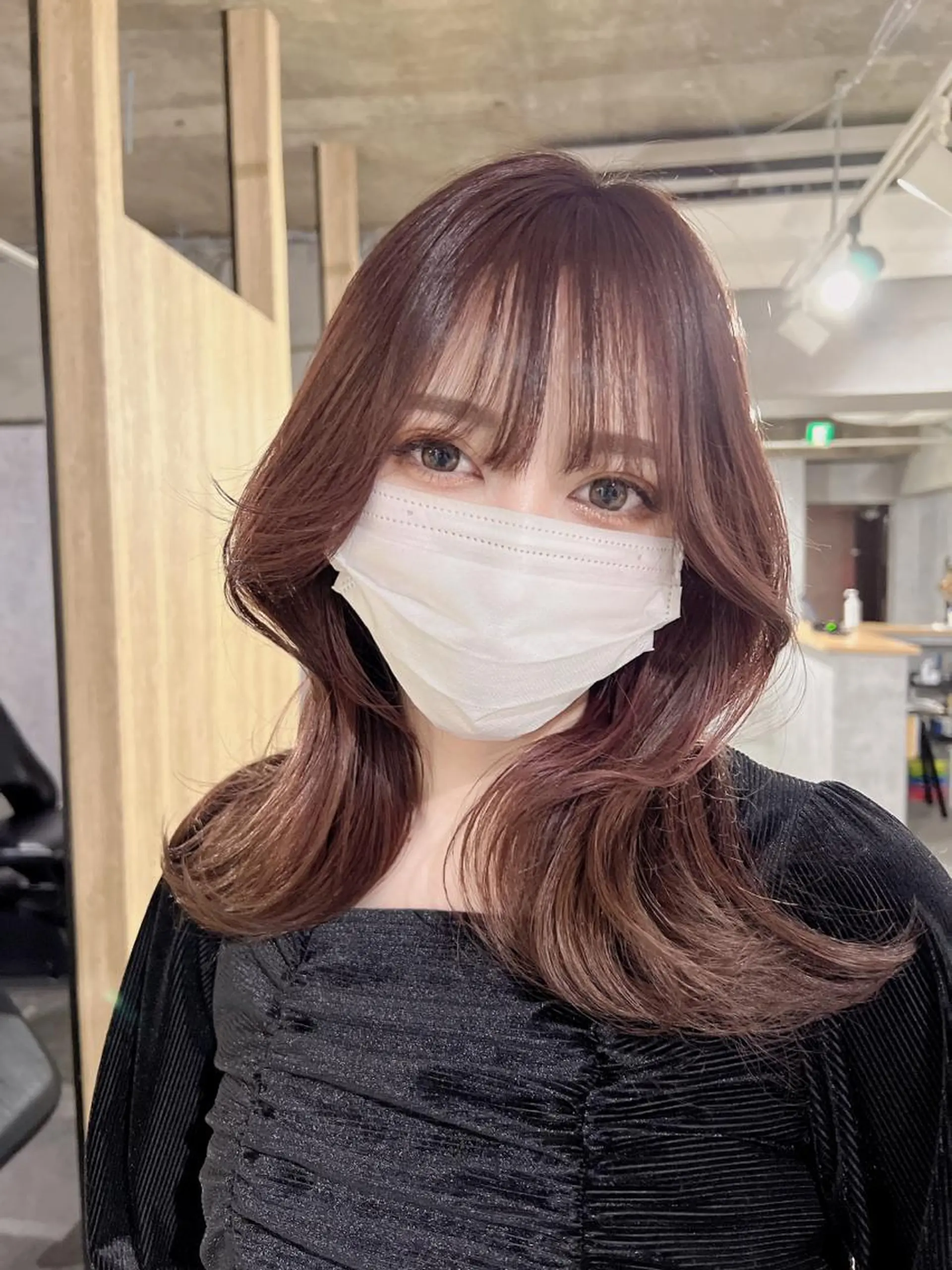 セミロング カラー 韓国レイヤー/ 顔周り💕田中将吾のヘアスタイル