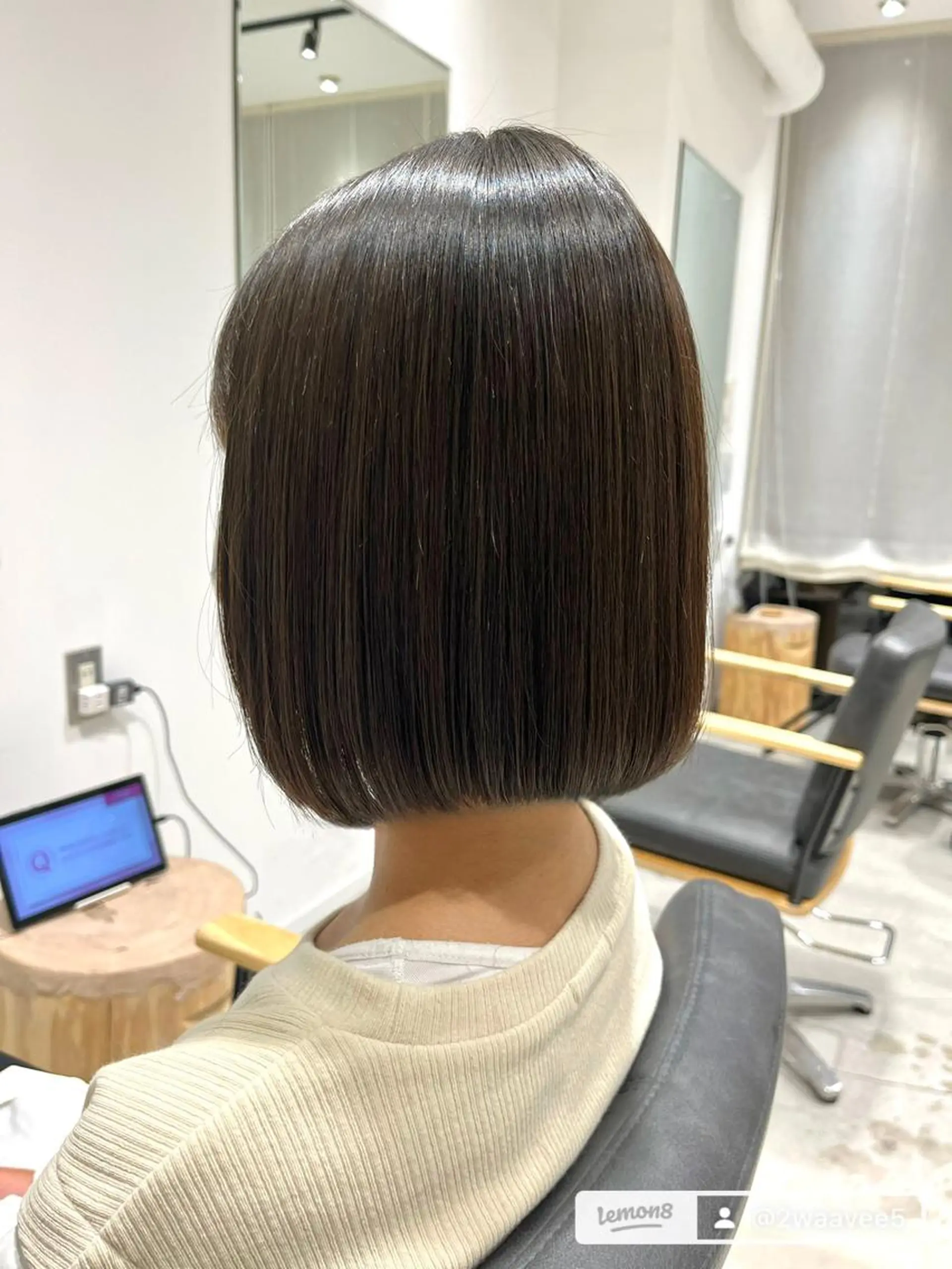 ショート カット 縮毛矯正 ボブ/美髪矯正 /佐藤　奈巳のヘアスタイル