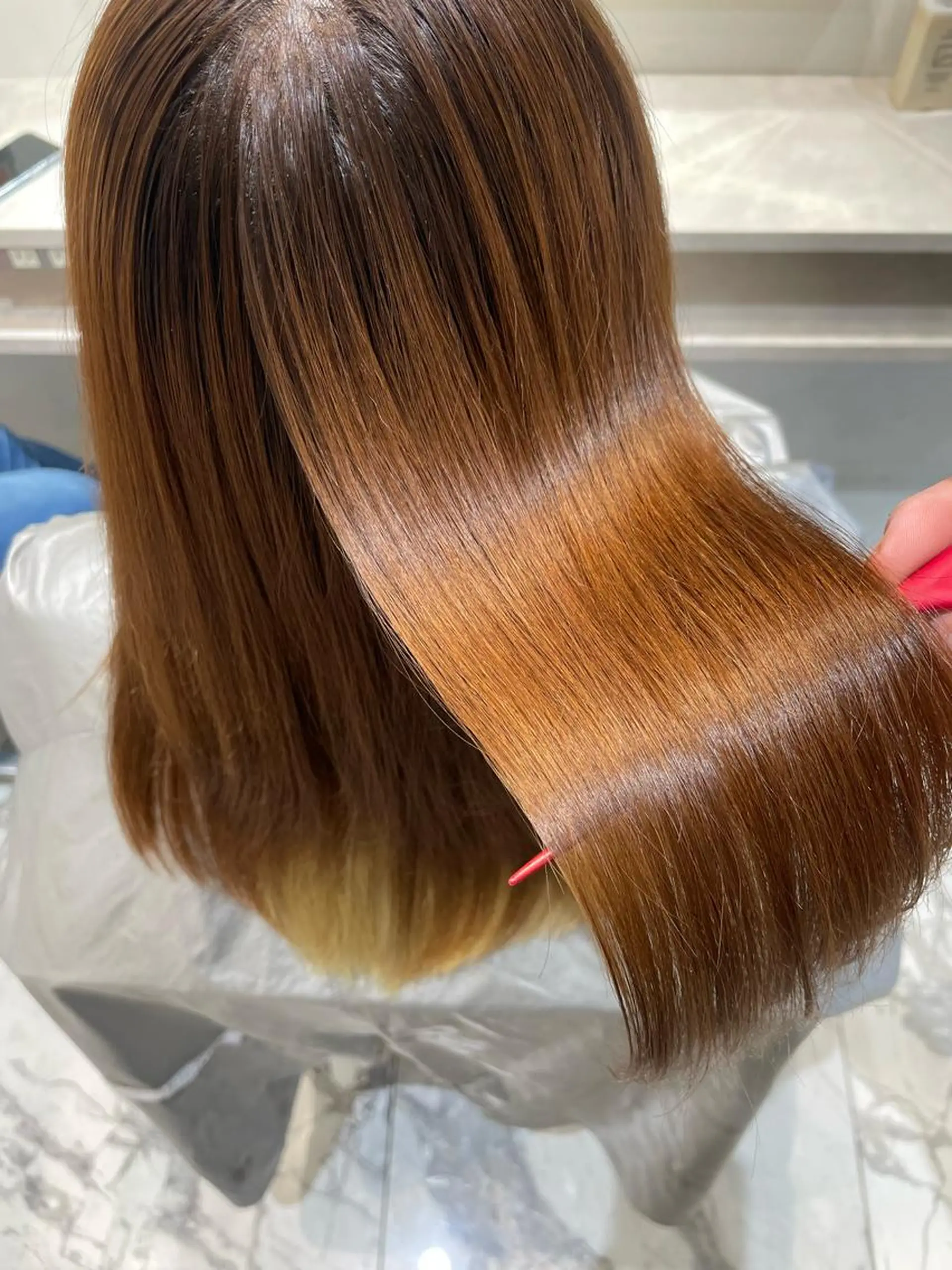 小顔カット✨ 透明感カラーのヘアスタイル