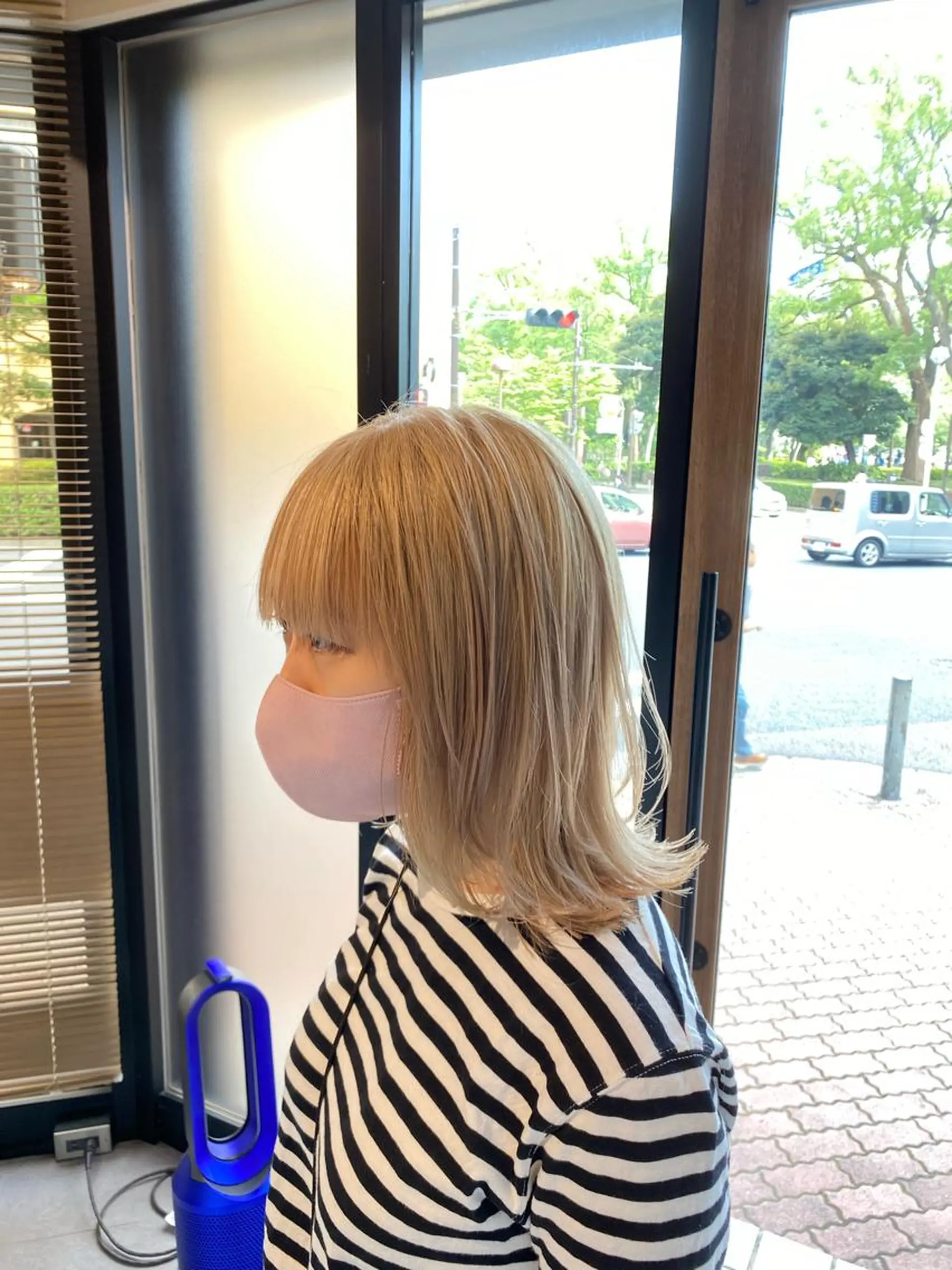 ミディアム カラー カット ヘアカラー ハイトーン/ボブ/ レイヤー💫カイセイのヘアスタイル