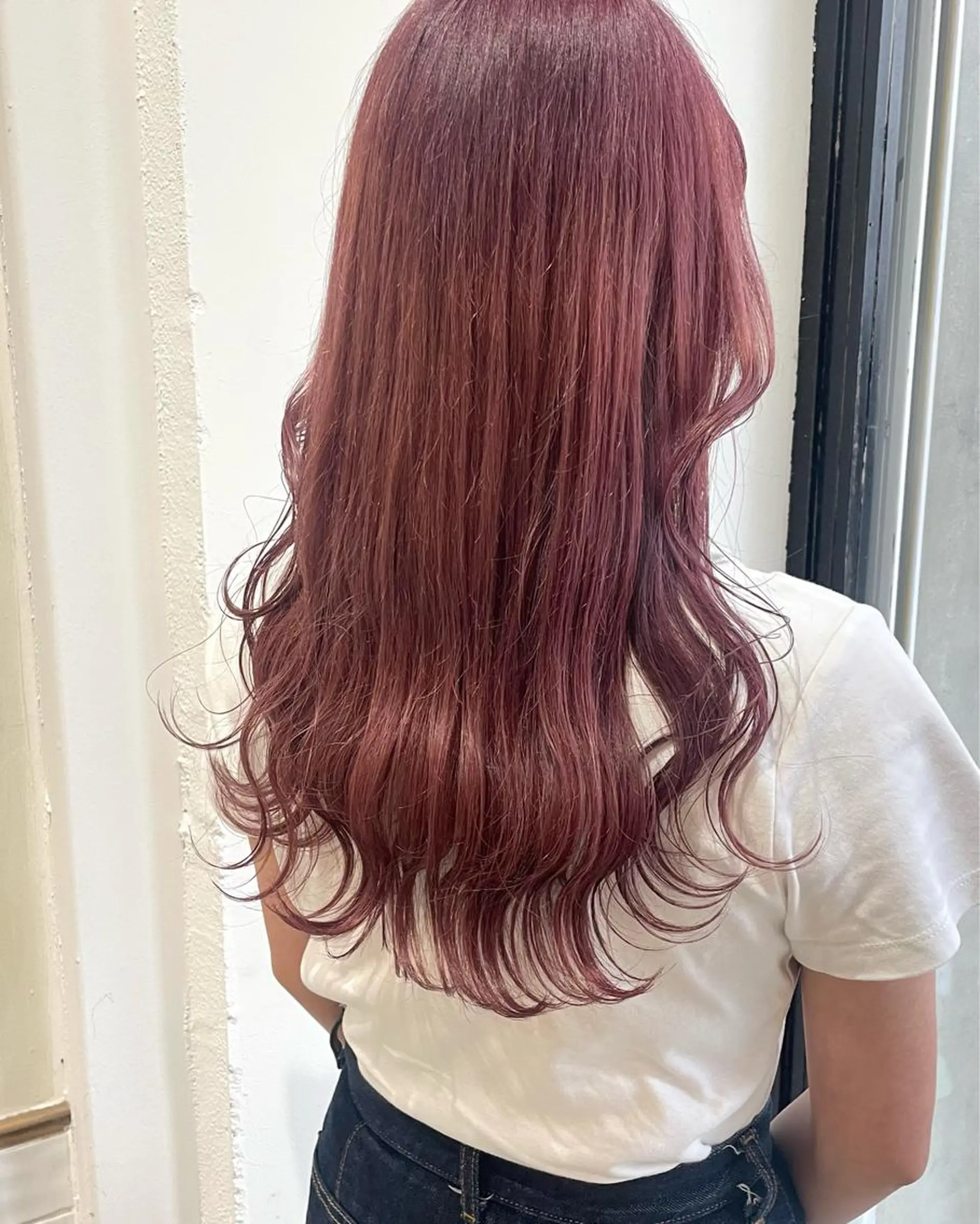 ロング カラー ラベンダーカラー ピンクカラー ピンクラベンダー ヘアカラー ⌇ROMEO京橋店⌇ 鎌谷明星🪷のヘアスタイル