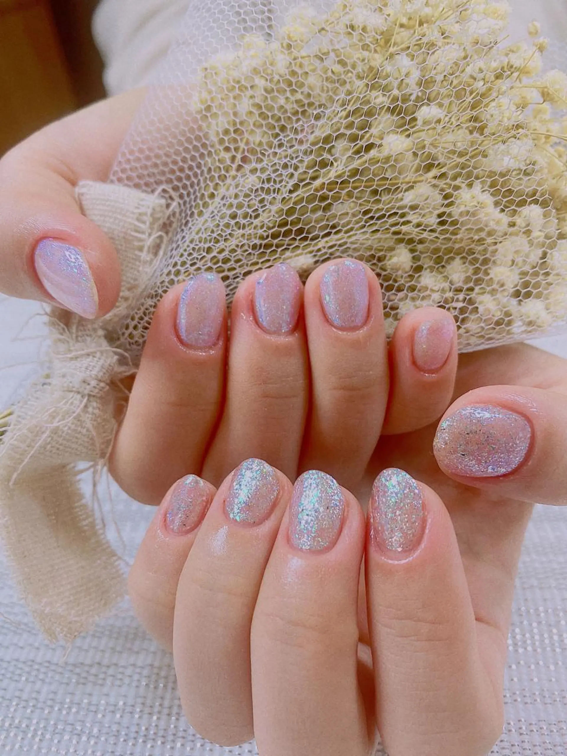 ネイル ラメ(グリッター) ワンカラーネイル ハンドネイル Jasmine nailsalon所属・ジャスミン ネイルサロンのネイルデザイン