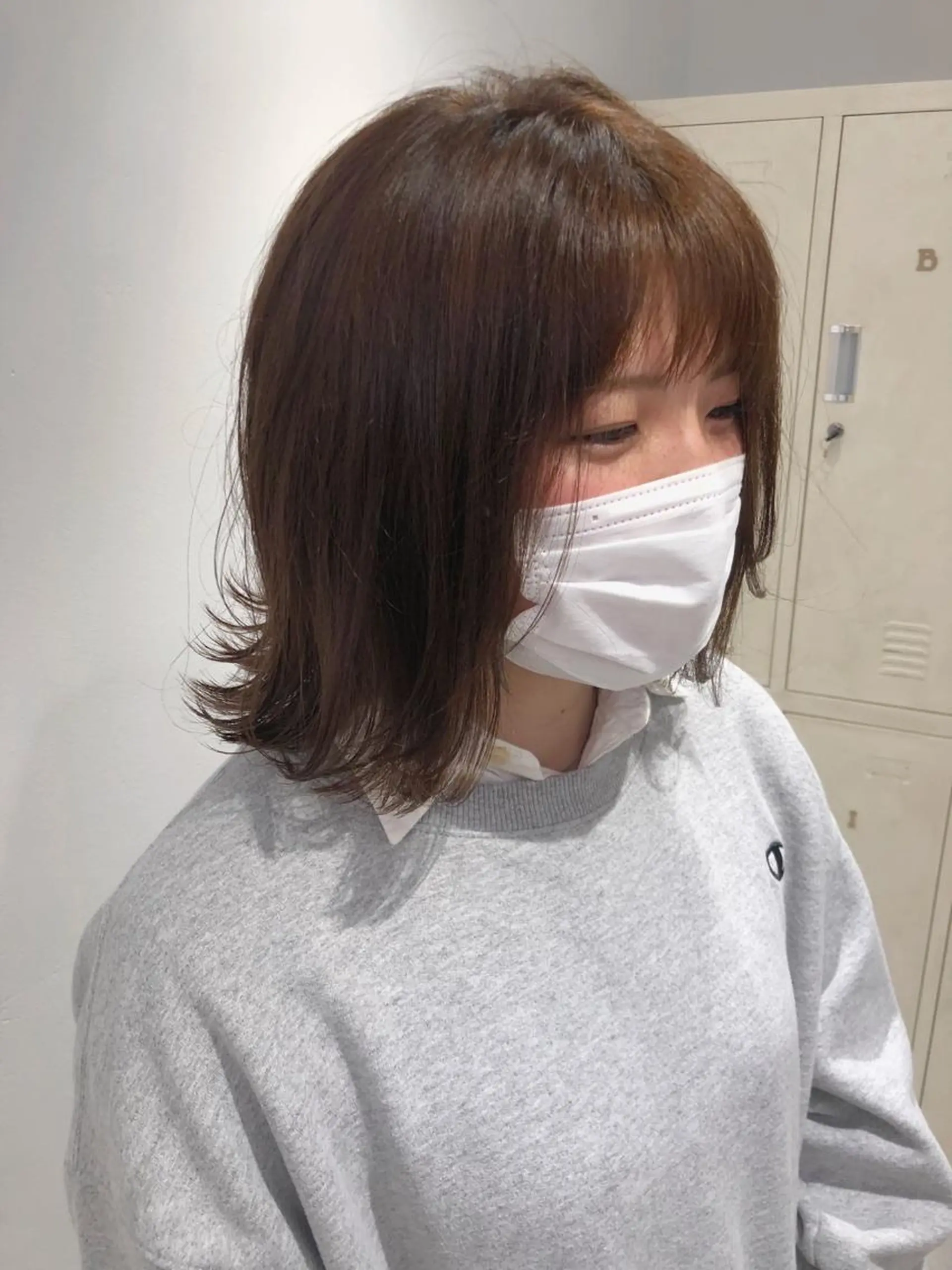 ミディアム カット ヘアカラー トリートメント 似合わせかわいい カット【店長】珱翔のヘアスタイル