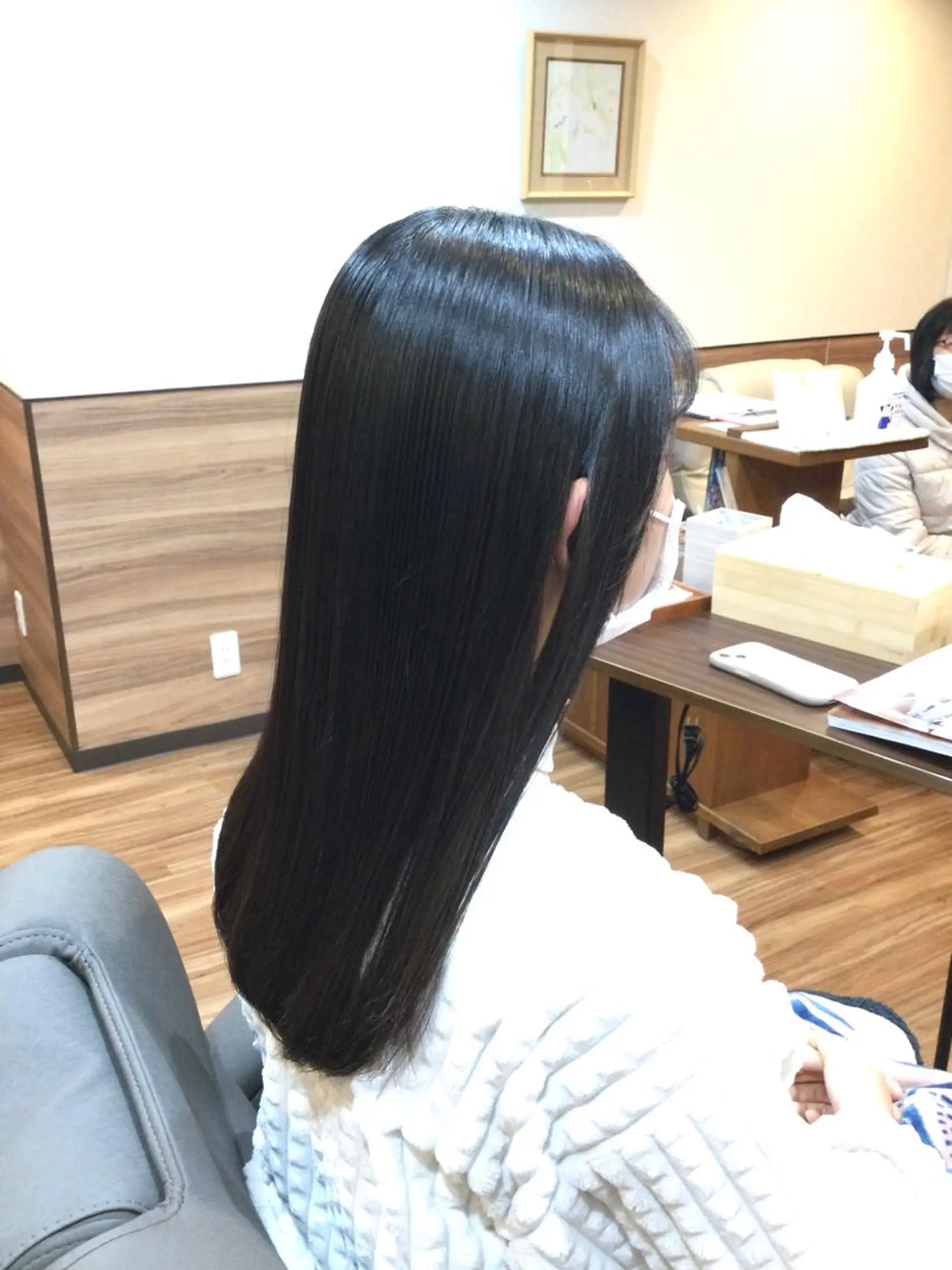 ロング パーマ ストレートパーマ Annon プライベートサロンのヘアスタイル