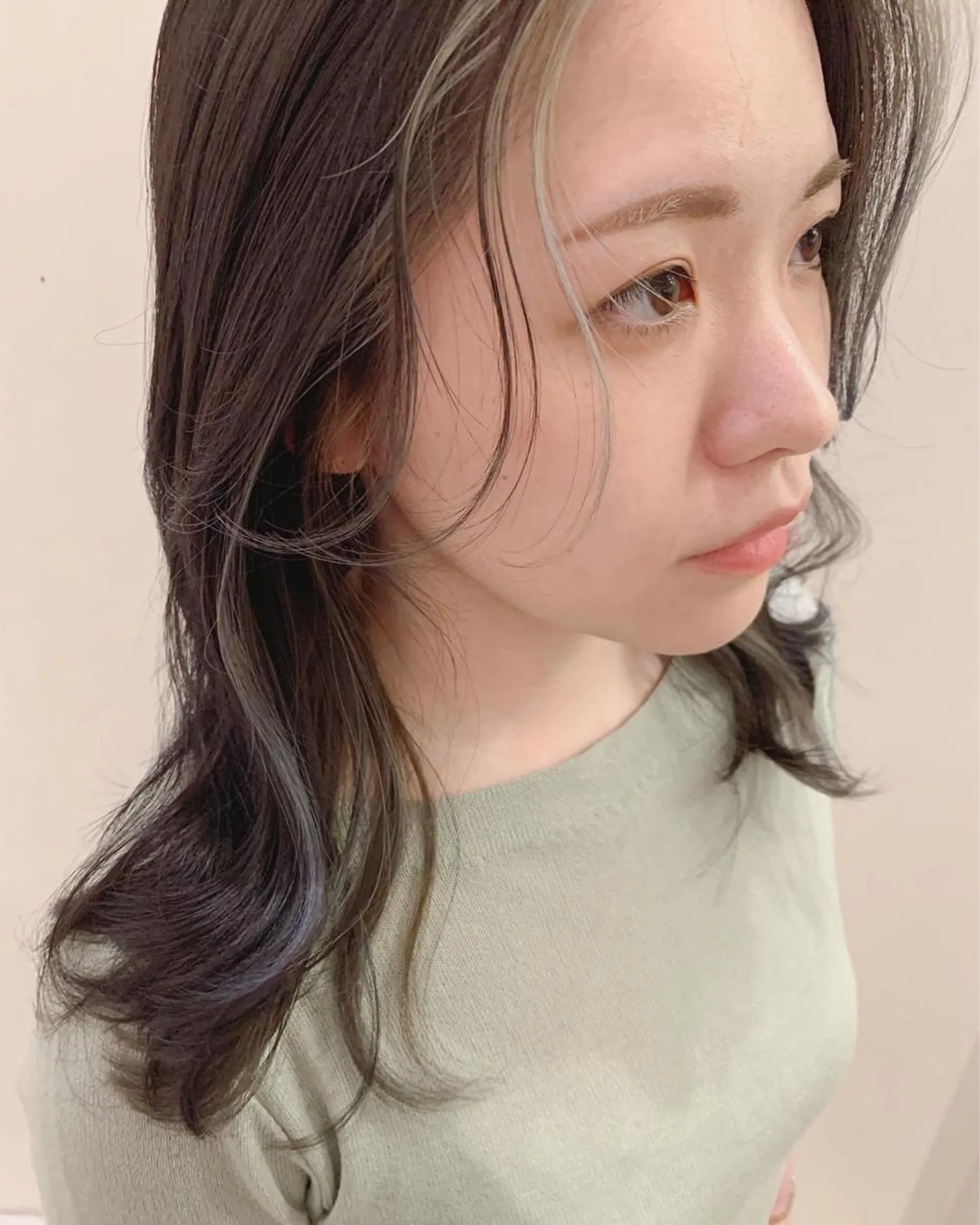 ミディアム カラー ブリーチ ケアブリーチ la fith所属・rico_by ヘアとアイブロウのヘアスタイル