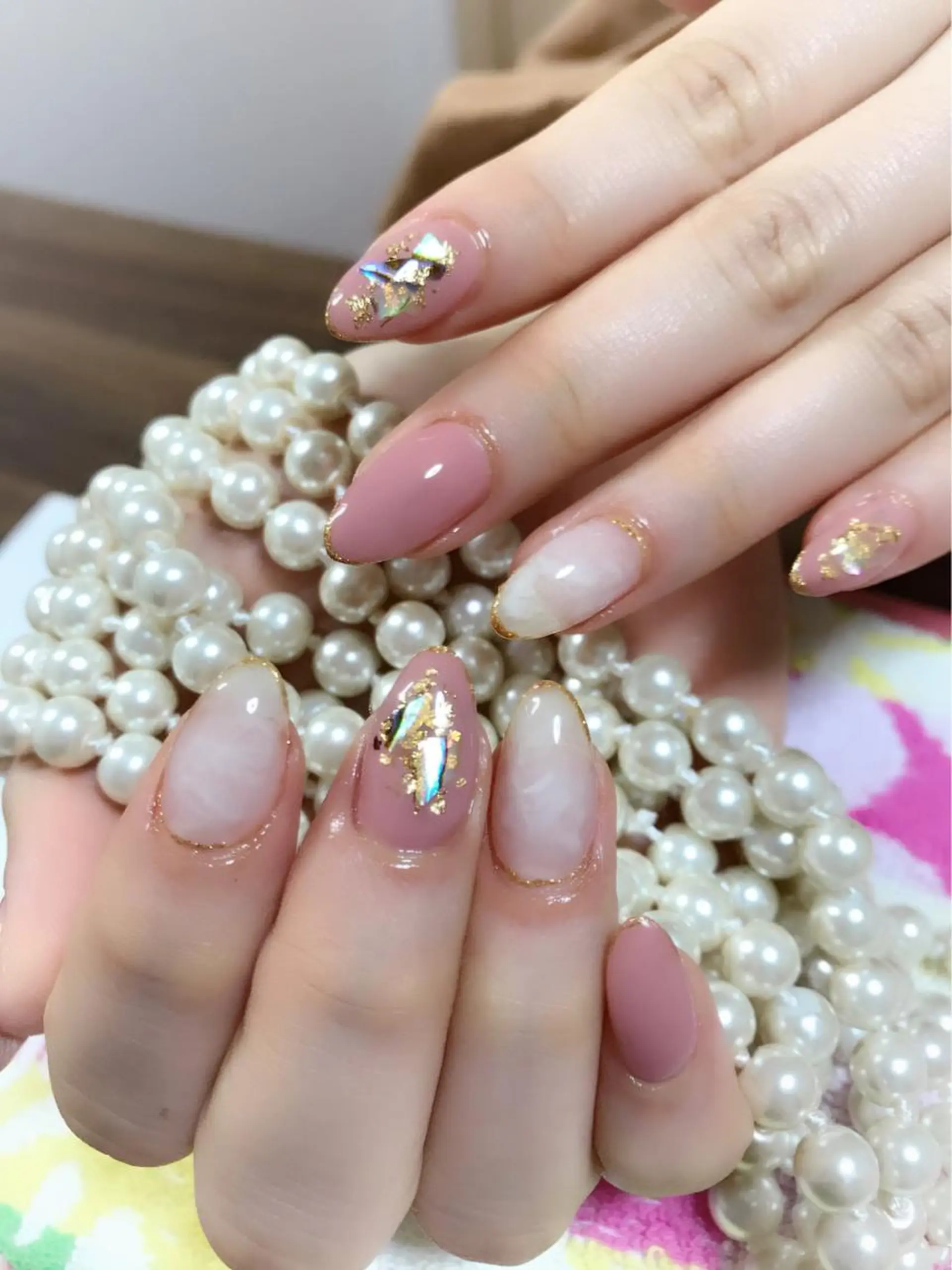 ネイル 大理石ネイル(マーブル) ピンク ピンクベージュ ホワイト その他(ネイル) LiLion Nail所属・LiLion Nailのネイルデザイン