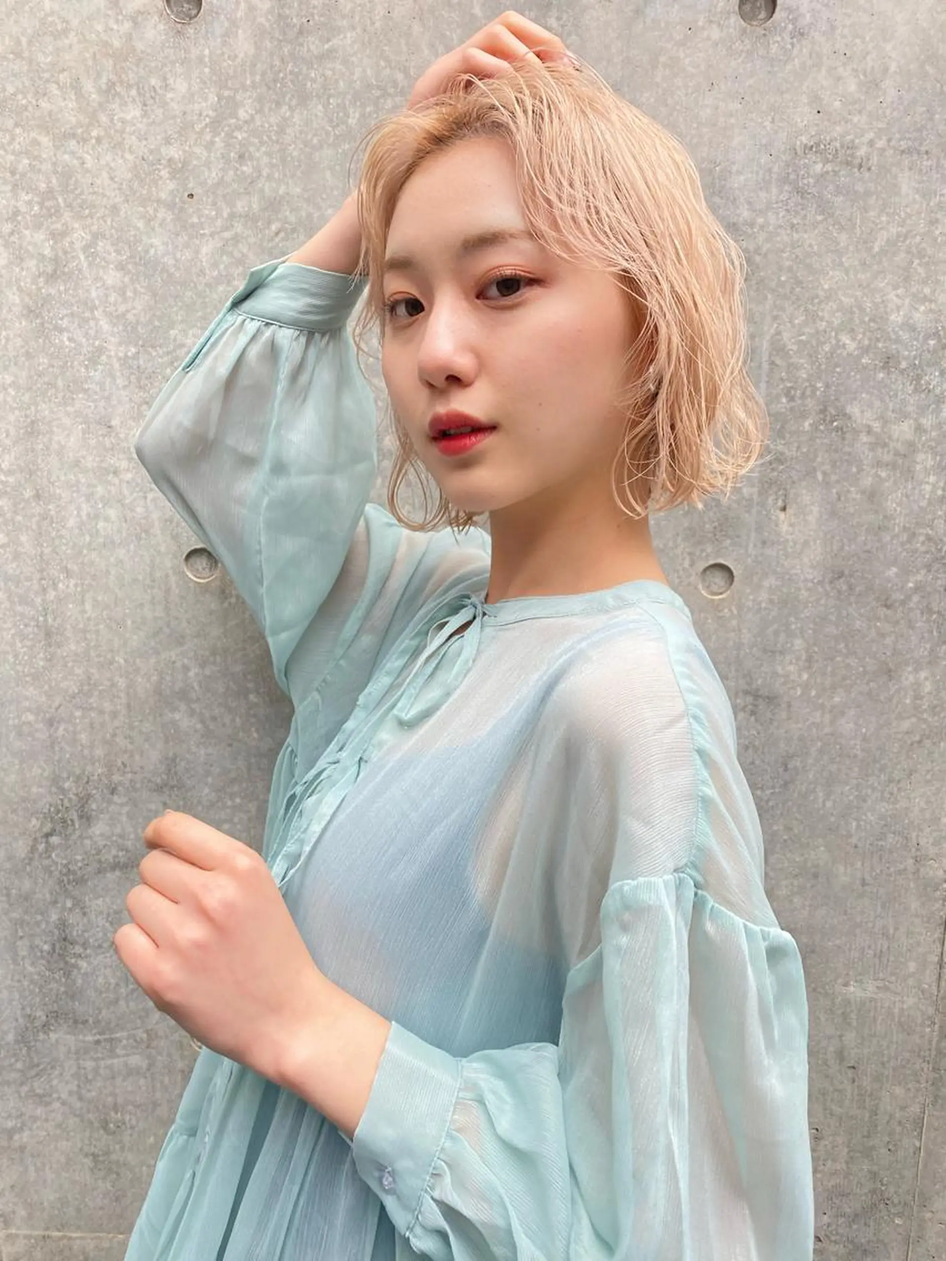 ショート カラー 💗💗韓国レイヤー yu-ki💗💗のヘアスタイル