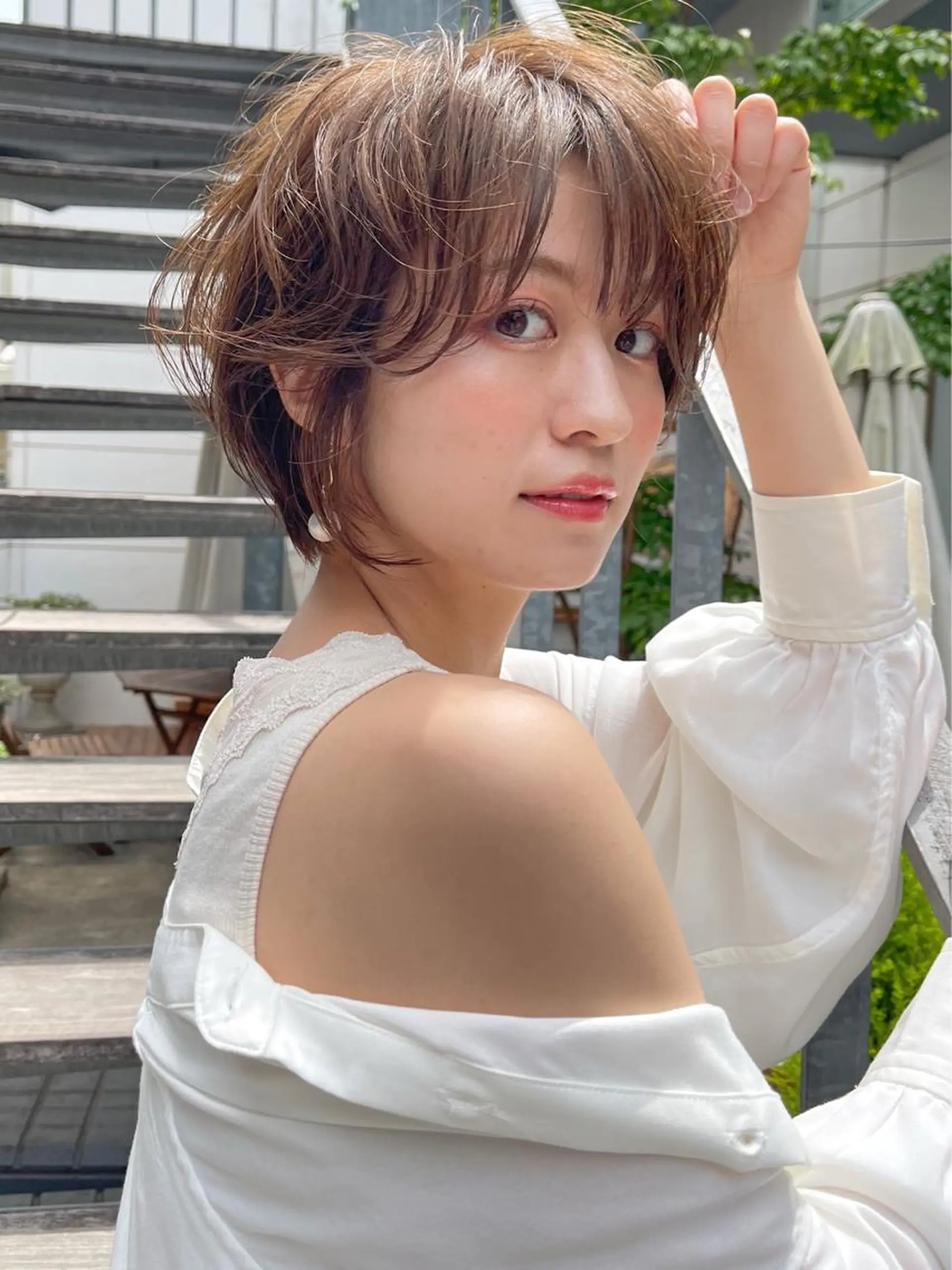 ショート ショートボブ ボブ ショートヘア パーマ指名1位✨ 針尾　完のヘアスタイル