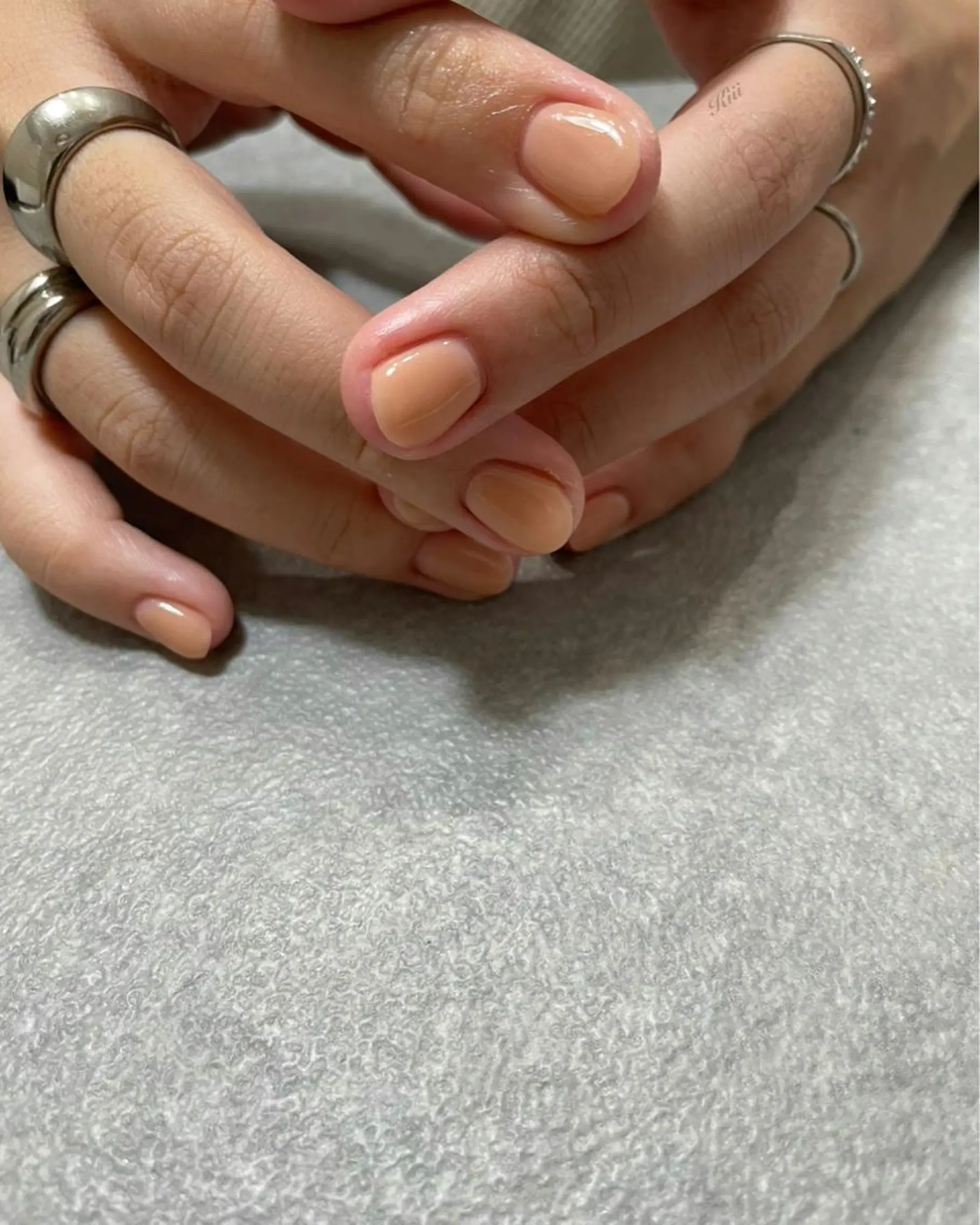 ネイル シンプルネイル ハンドネイル フットネイル kiii.__ ✴︎*のネイルデザイン