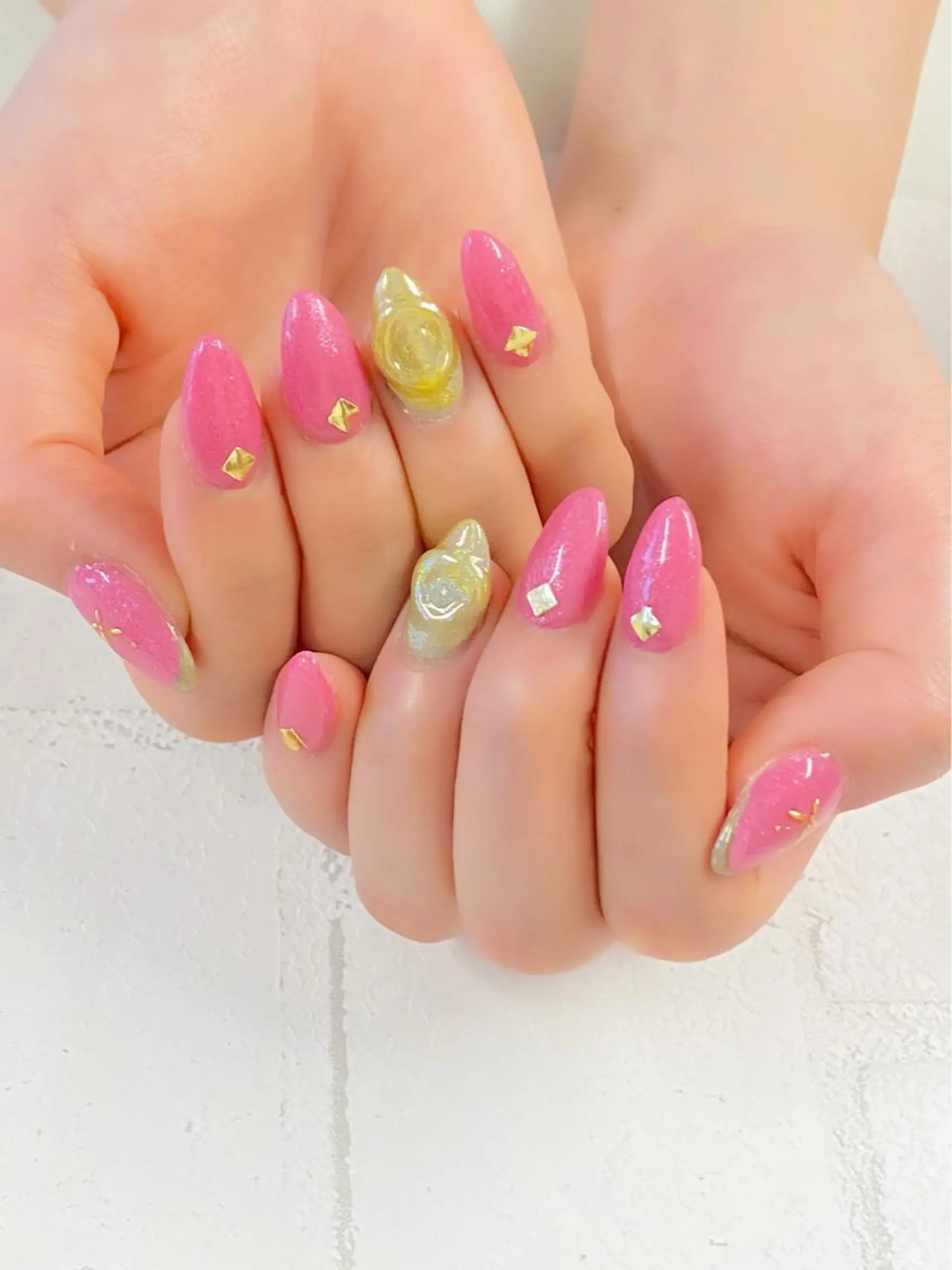 カラー ネイル ミラーネイル スカルプネイル KIREIE NAILSのネイルデザイン