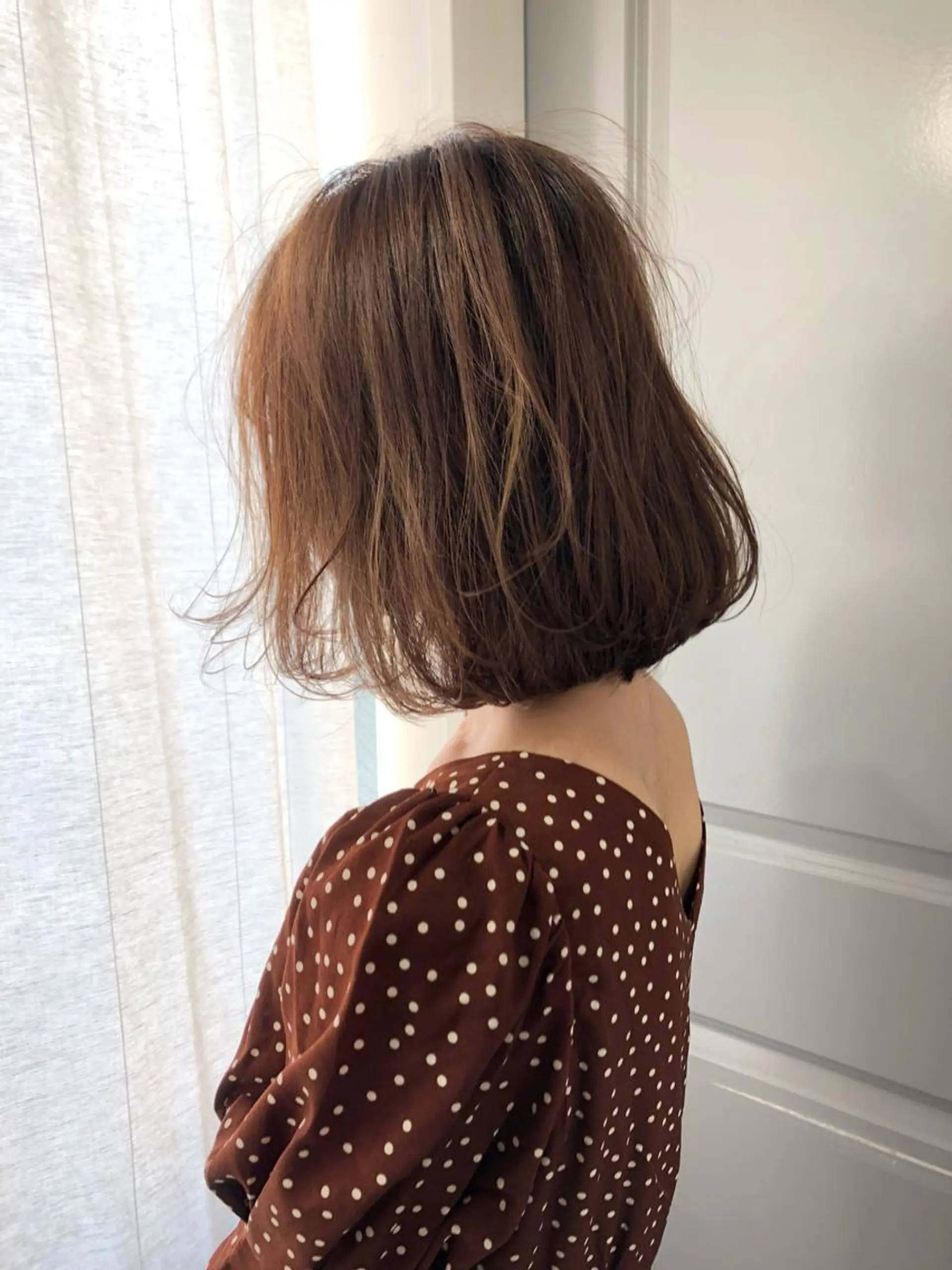 ミディアム カラー ベージュカラー ハイライトカラー ハイライト Pia hair Design Yakuin所属・Pia ツボイ ケイタのヘアスタイル