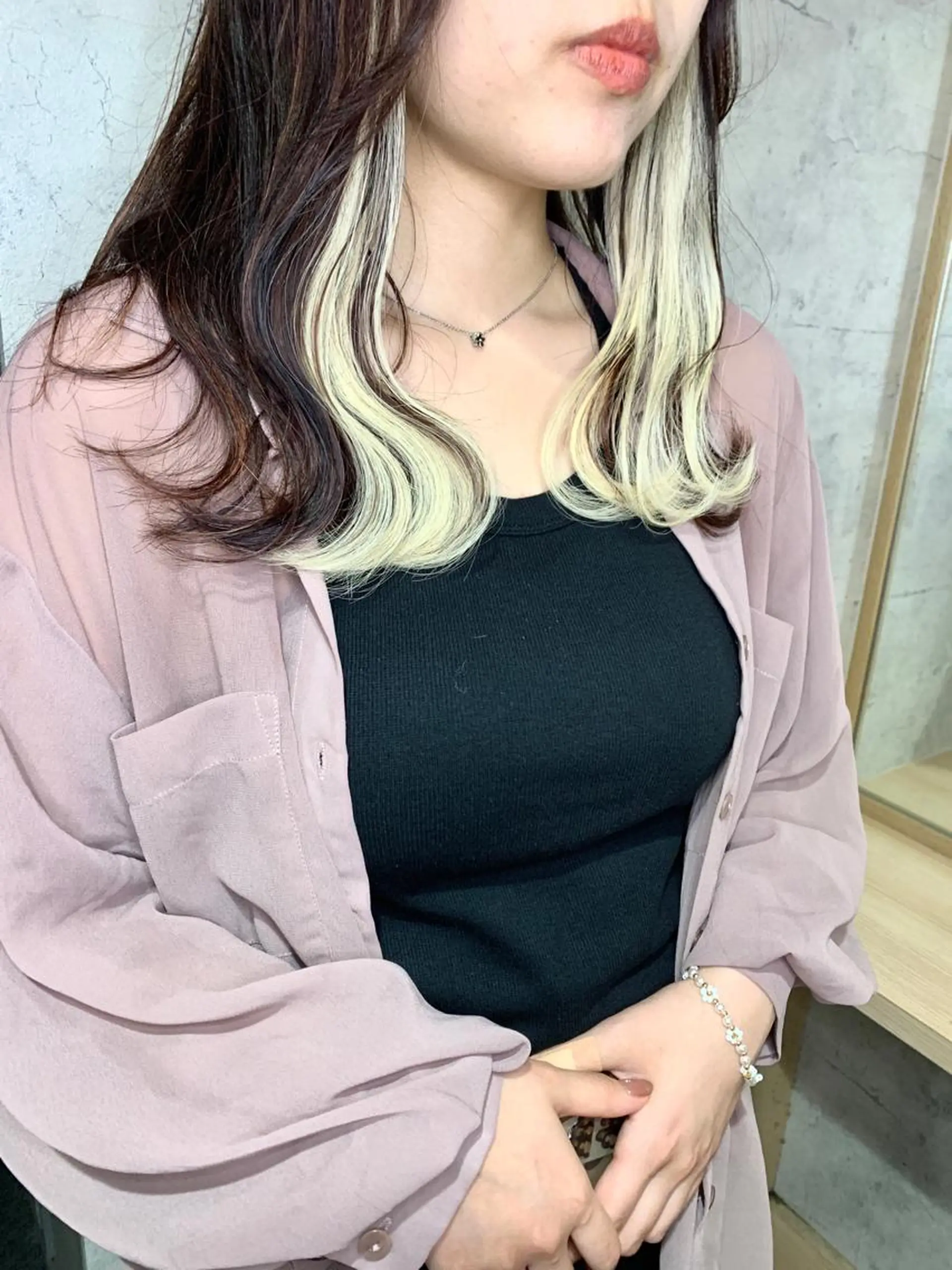 ミディアム カラー エクステ エクステ エクステ KAZUMAのヘアスタイル