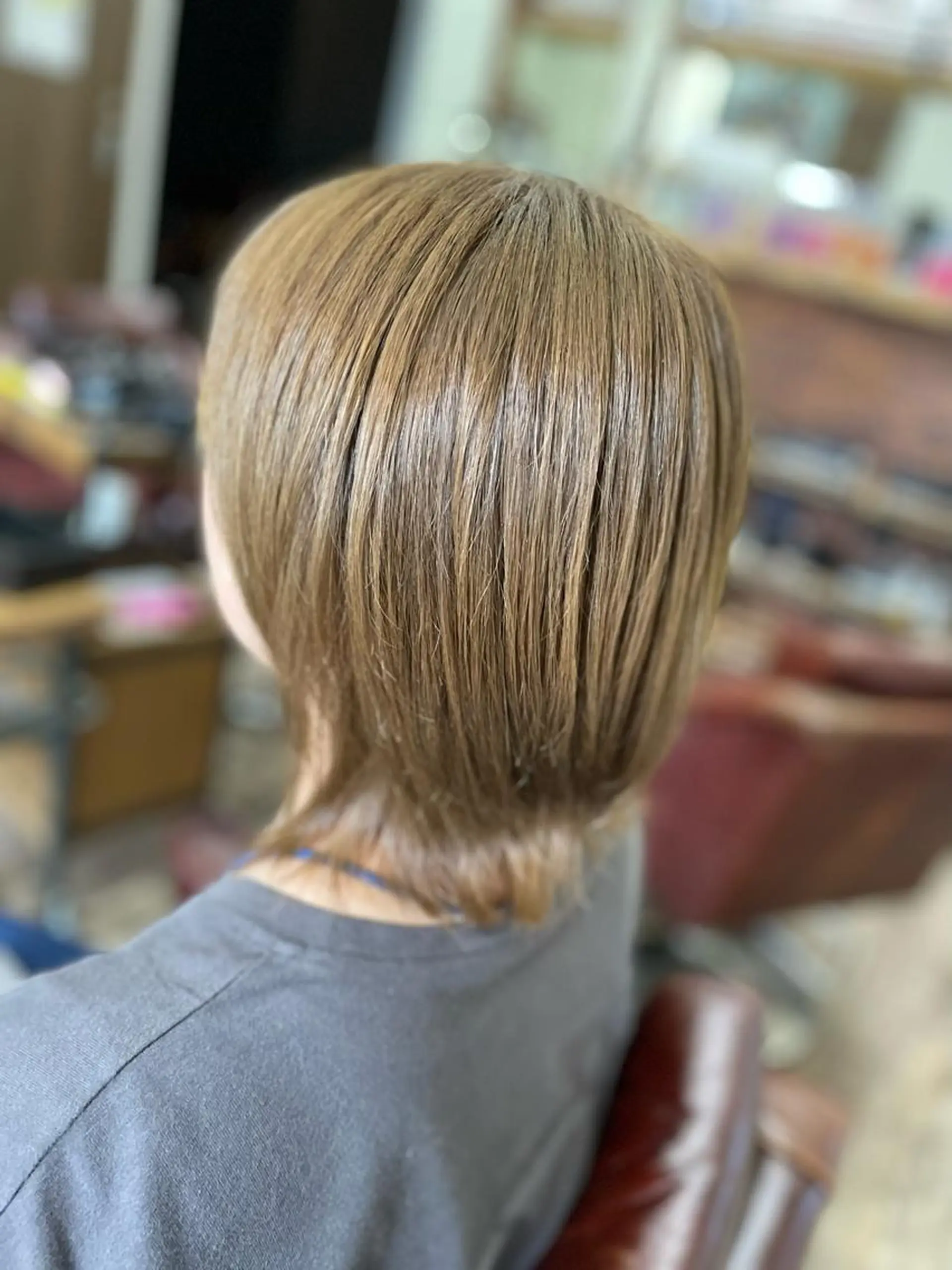 ミディアム カラー ベージュカラー オリーブベージュ HAIR MAKE Avalon 橋本店所属・💎白髪染めも対応 🙆👌山本明菜のヘアスタイル