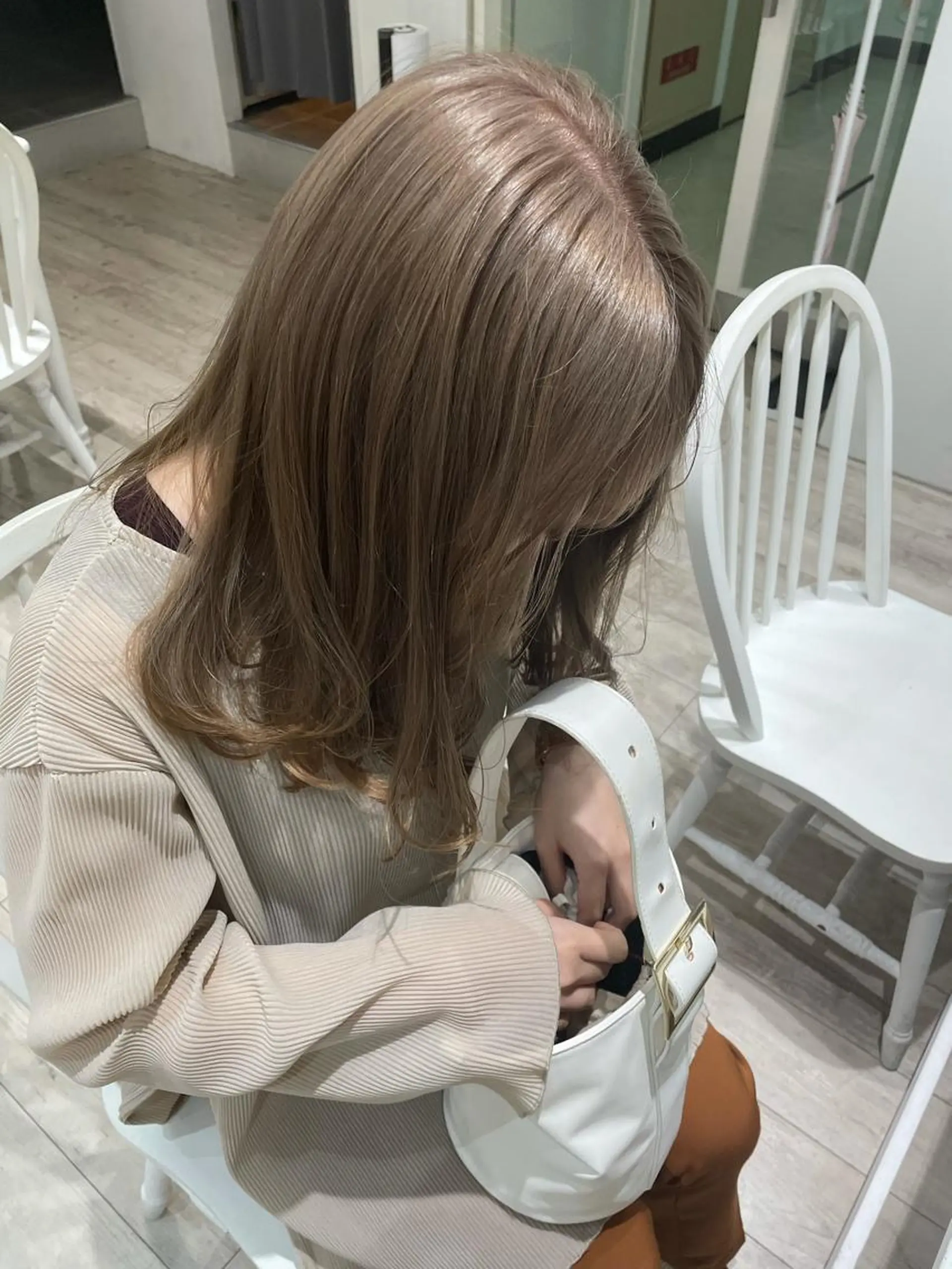 セミロング カラー miyu /大阪美容室のヘアスタイル