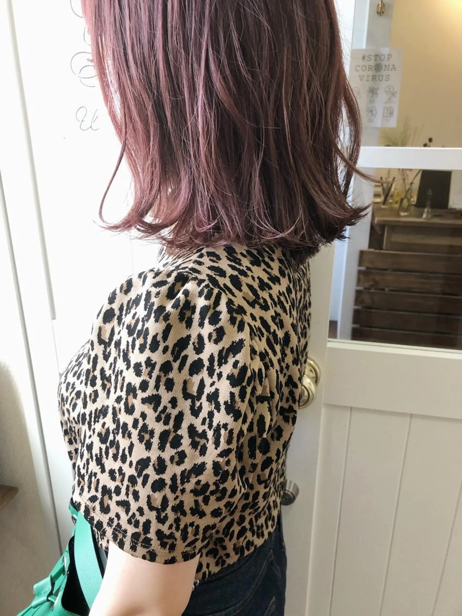 ミディアム カラー ブリーチ レッドカラー 小木曽智美 /ボブ/ショートのヘアスタイル