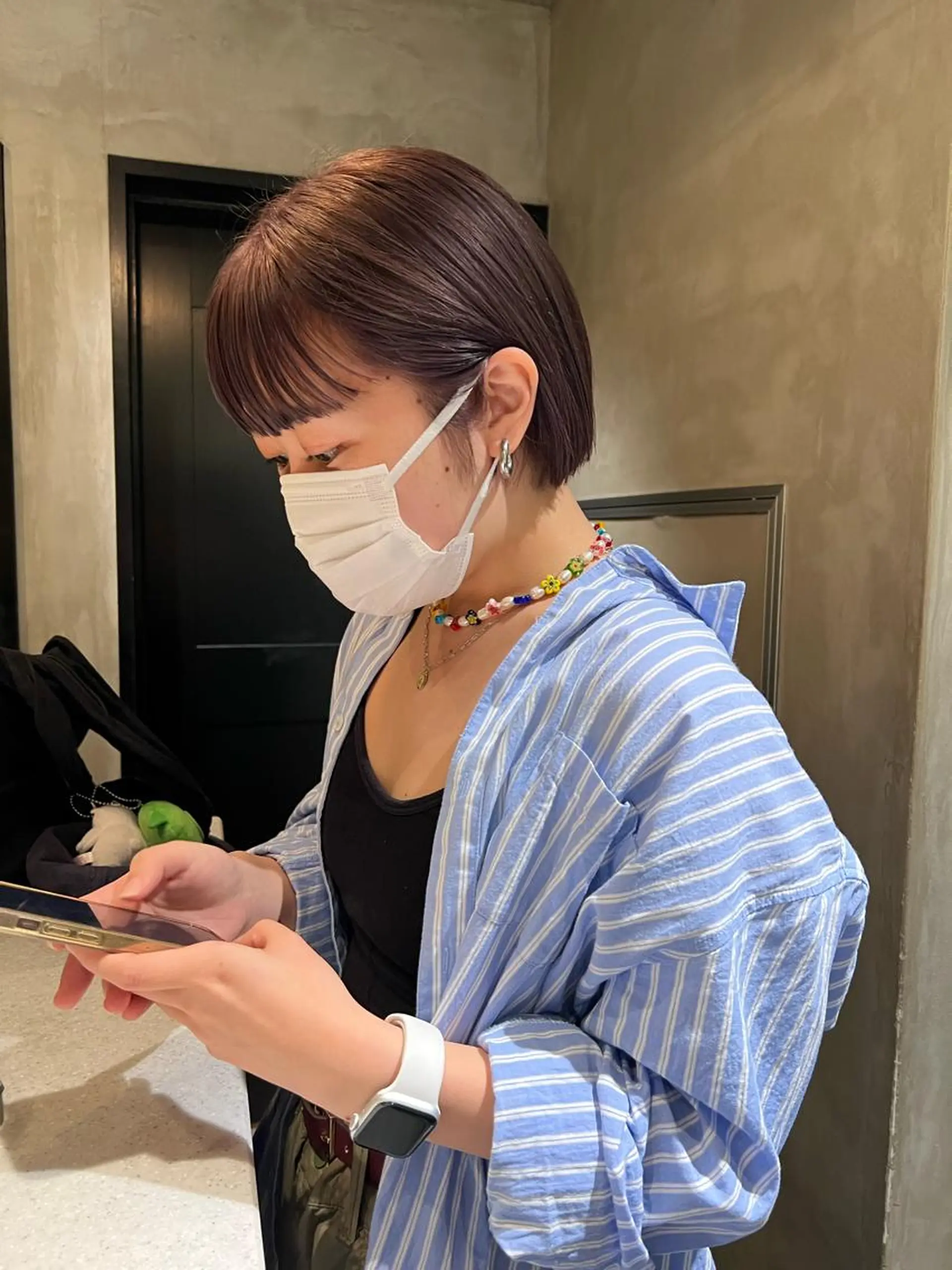 ショート カラー ヘアカラー トリートメント アンニュイヘア🪽 ayumiのヘアスタイル