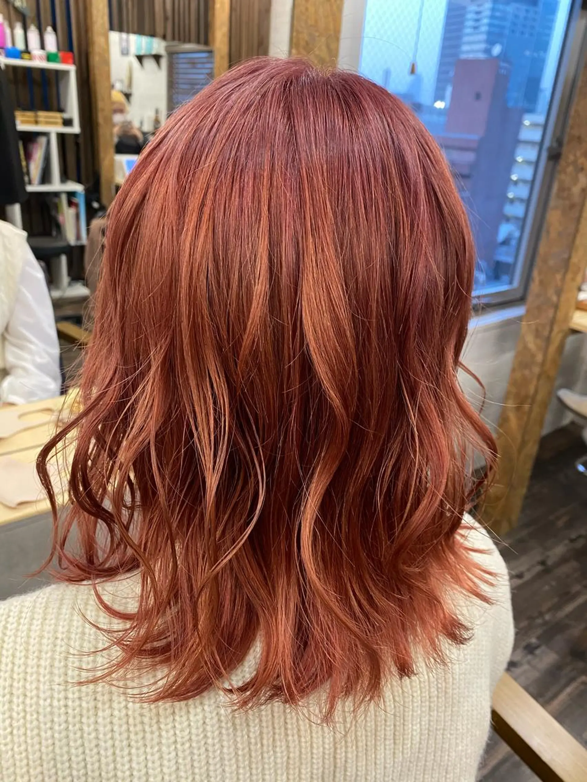 ミディアム ブリーチ毛対応酸性 ストレート🌈サキのヘアスタイル