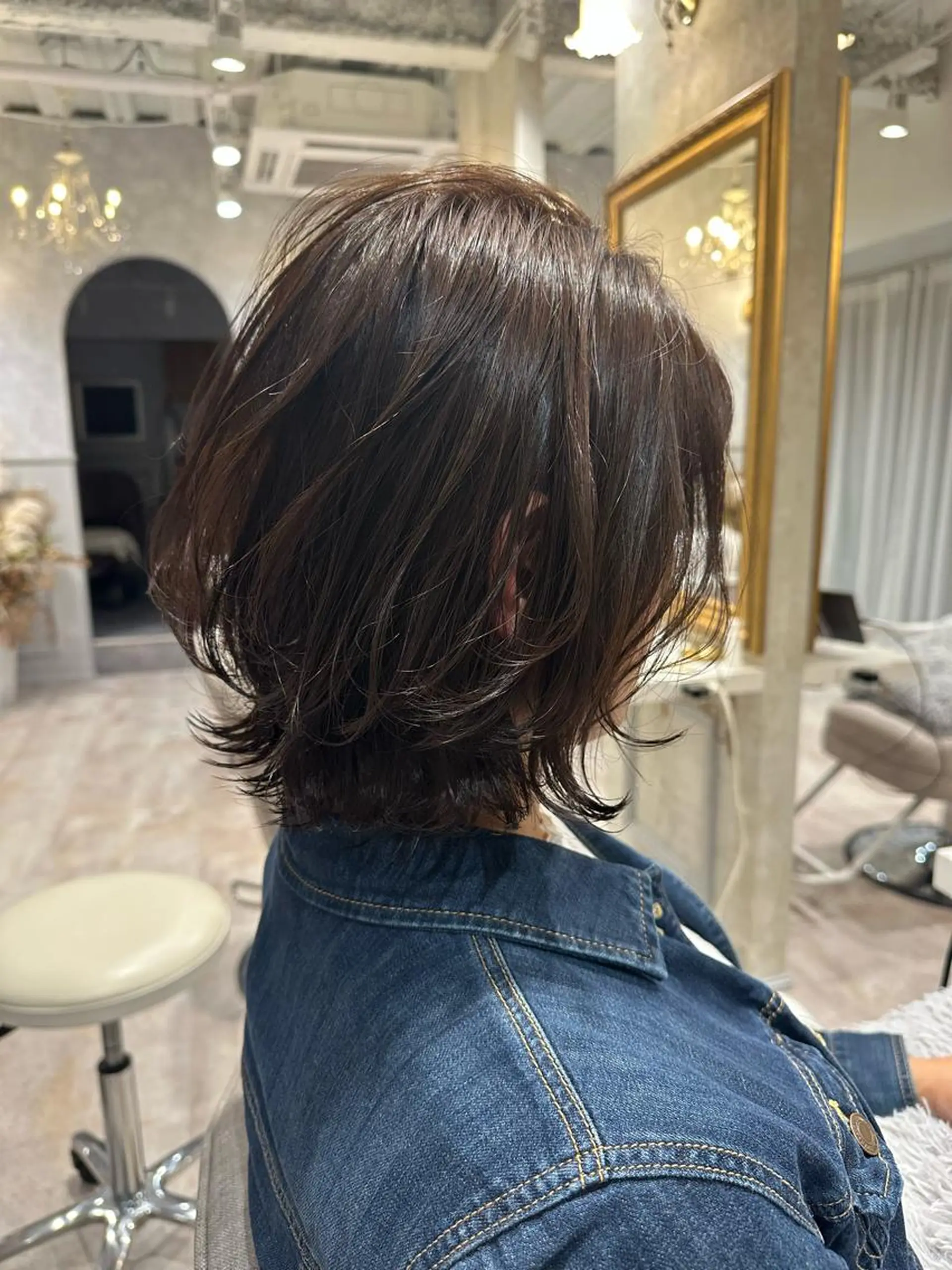 ミディアム おのだ あやなのヘアスタイル