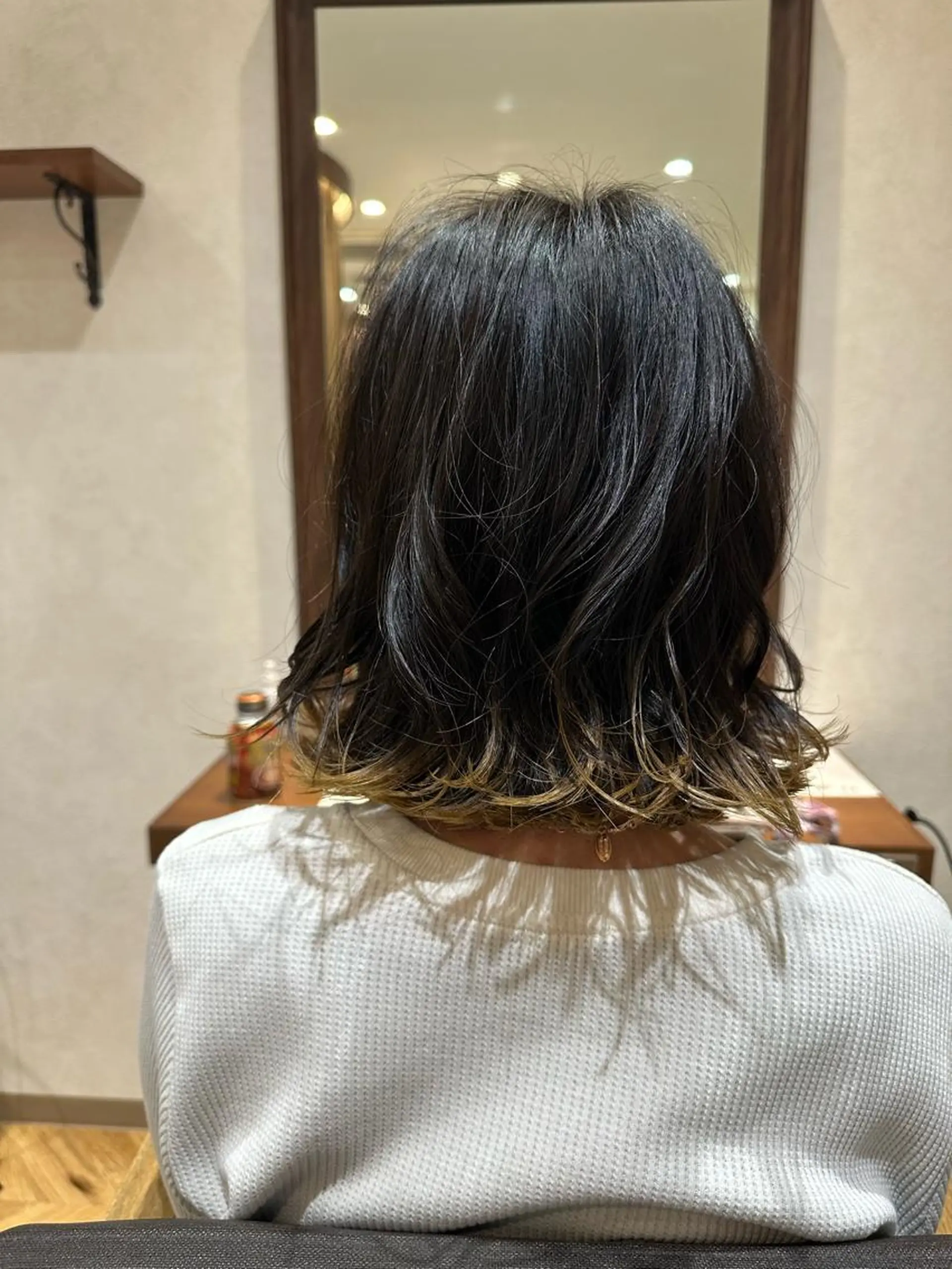 ミディアム カット 縮毛矯正 トリートメント ✨髪質改善特化✨副 店長椎葉信乃介のヘアスタイル