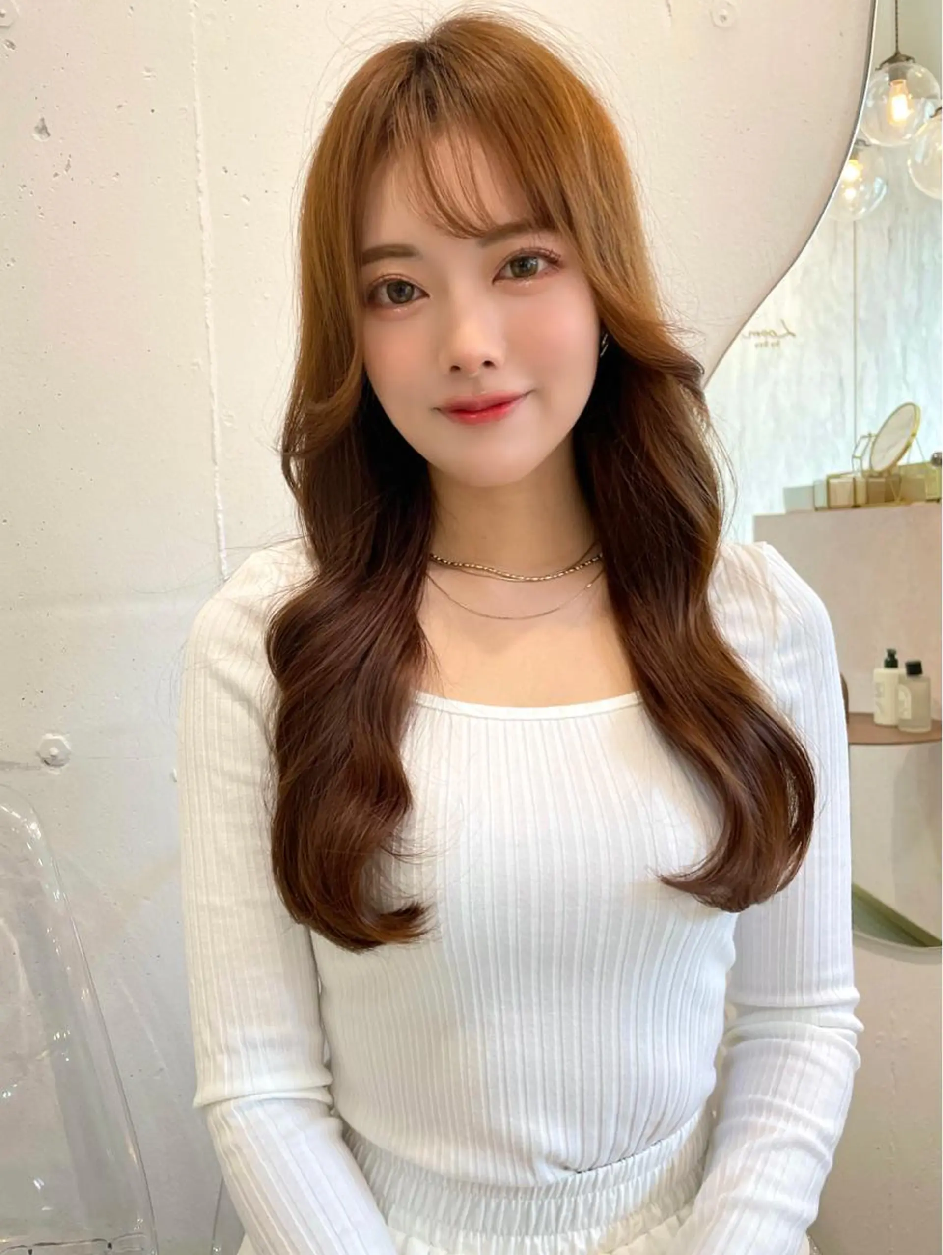 ロング カラー 韓国ヘア🤍顔周り/ 髪質改善✨/林遼一郎のヘアスタイル