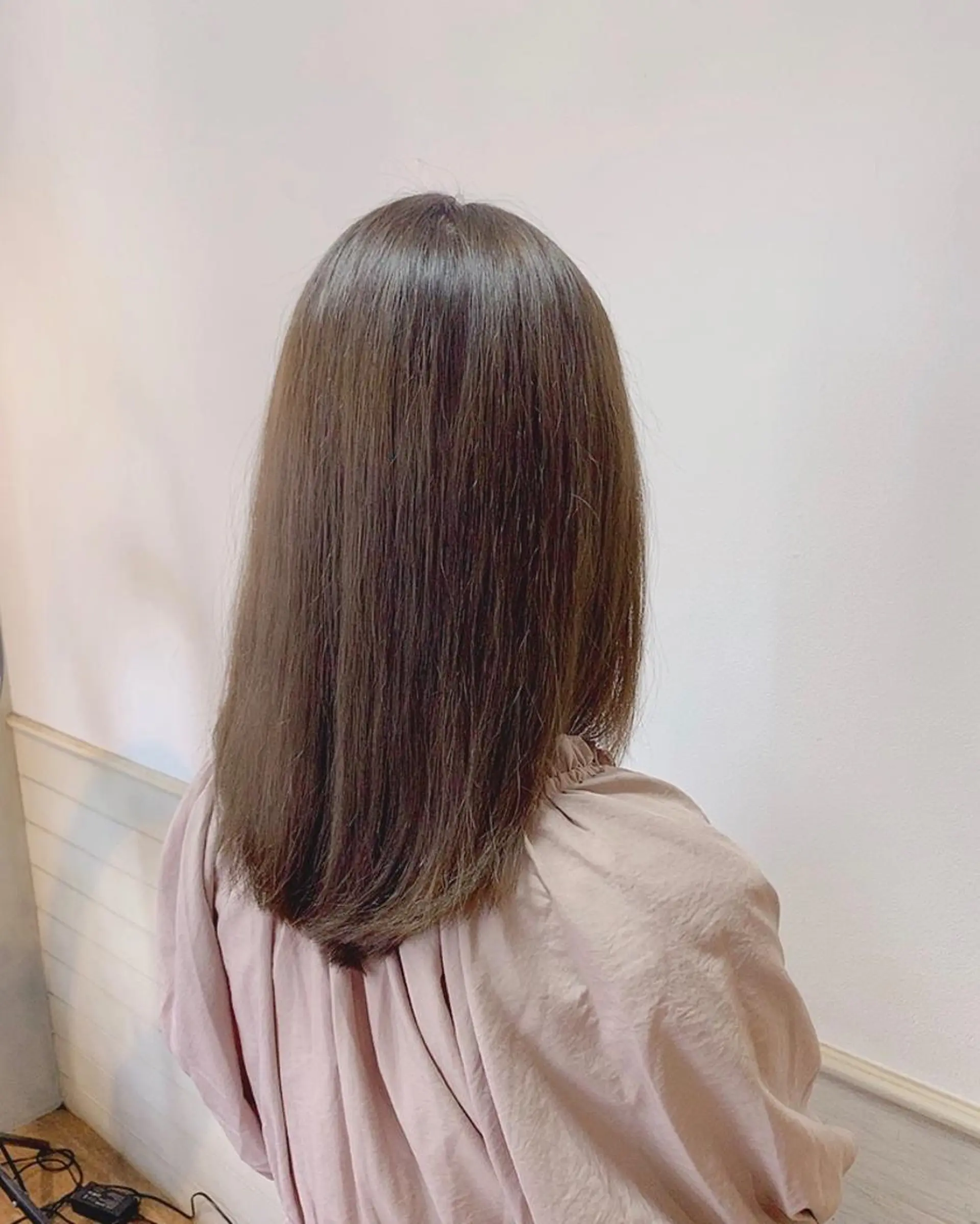 セミロング カラー ✨️美髪矯正×似合わ せ艶カラー✨藤田透のヘアスタイル