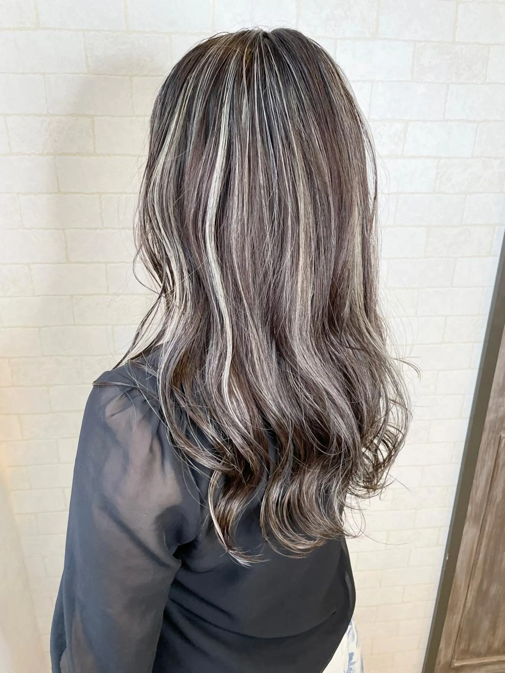 セミロング カラー 神野 雅樹のヘアスタイル