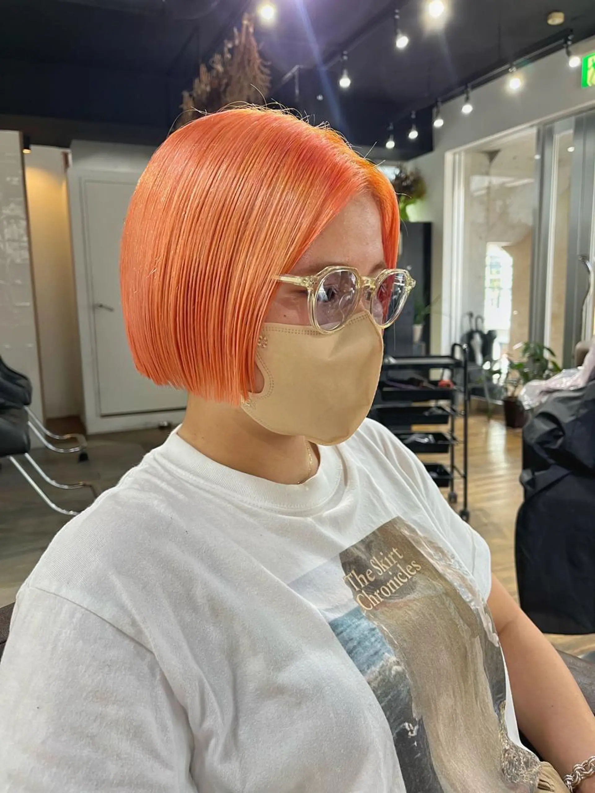 ショート ボブ カット ヘアカラー ハイトーンNo.1✨ パーマ✨イマイタツヤのヘアスタイル