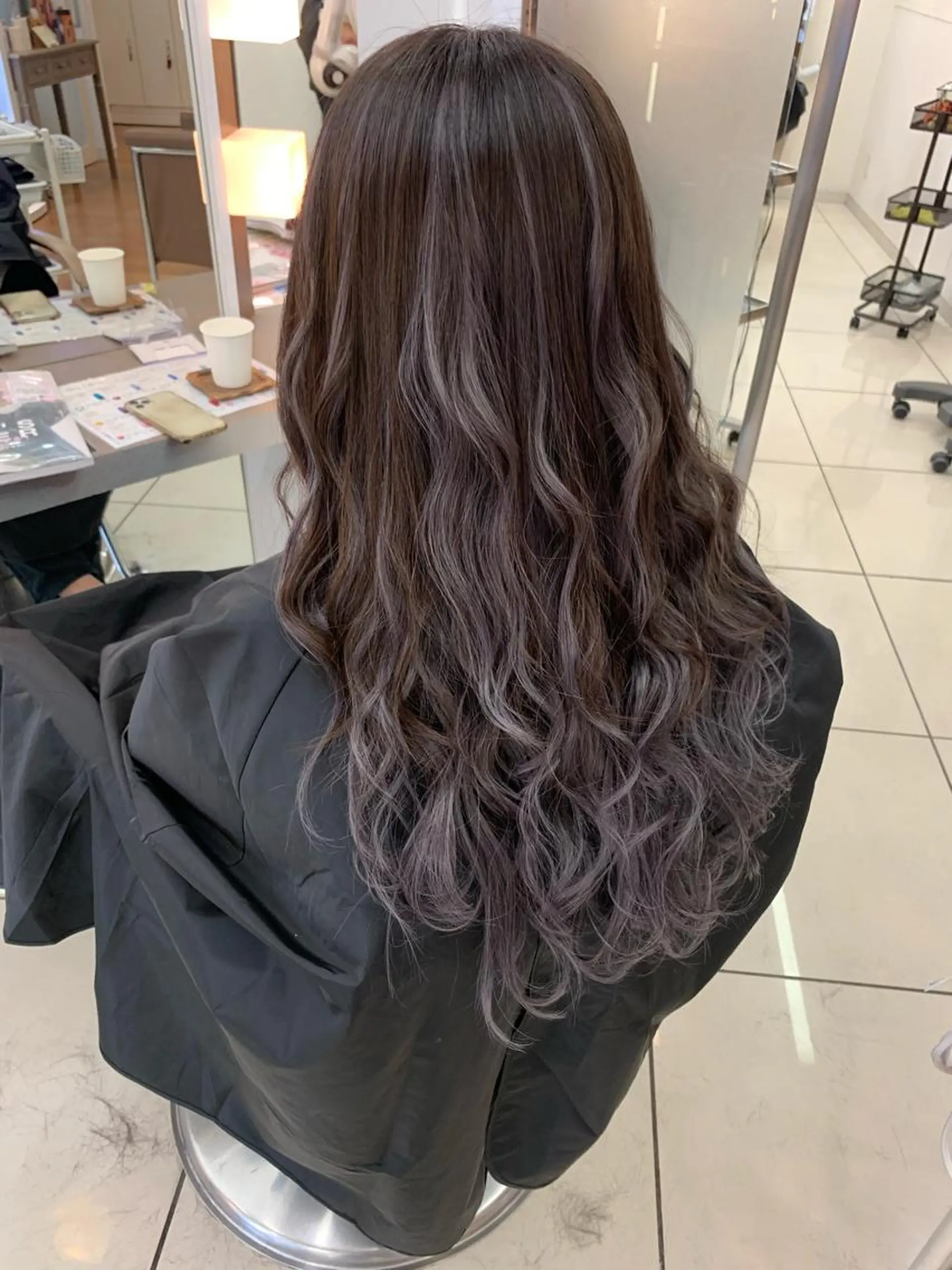 ロング カラー 羽エクステ🩷 🤍まき🤍のヘアスタイル