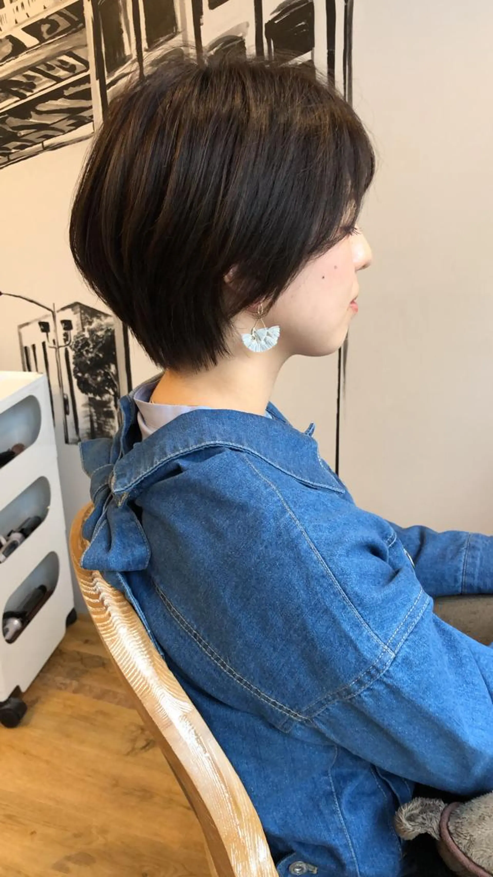 ショート 切りっぱなしボブ ボブ 外国人風カラー ハイライト レイヤーカット また会いたくなる 美容師【KENTA】のヘアスタイル