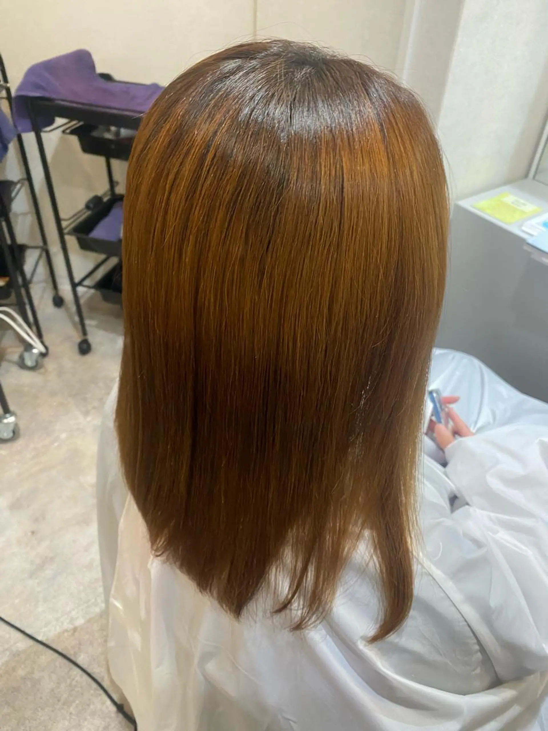 セミロング 柔らかい縮毛矯正/ ボブ/北林のヘアスタイル