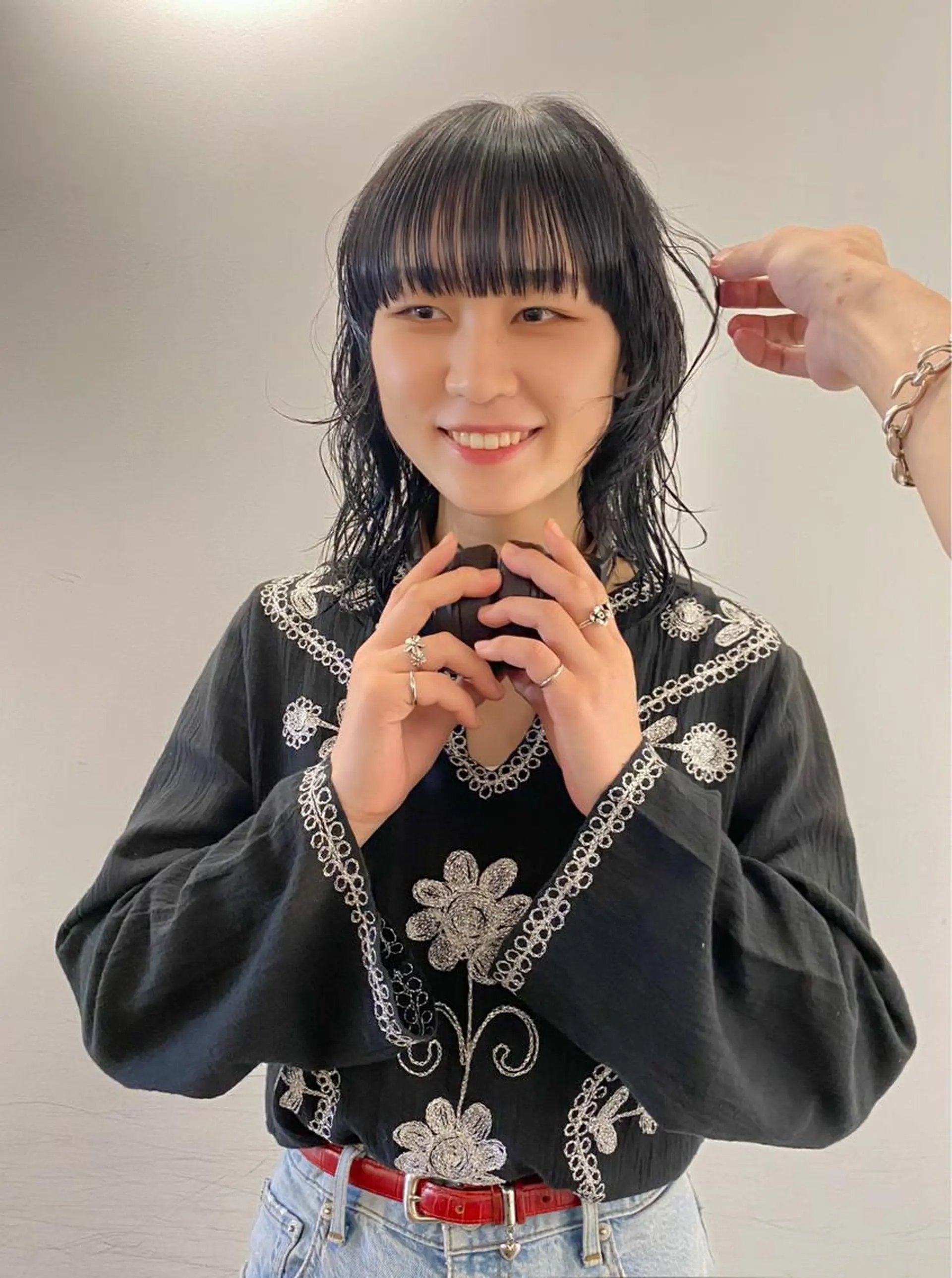 ミディアム パーマ レイヤー/パーマ /ウルフ/nabeのヘアスタイル