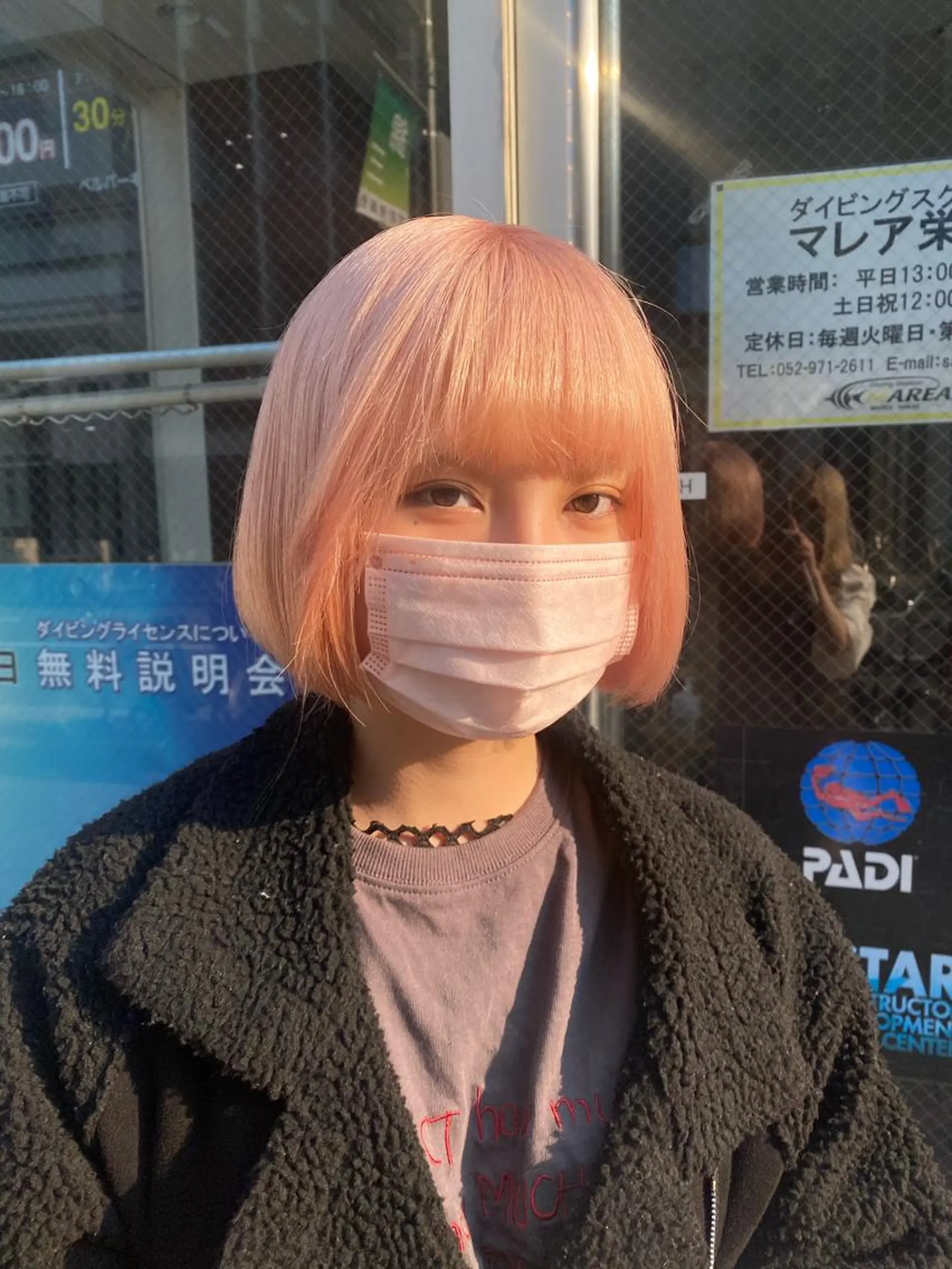 ミディアム カラー ピンクカラー ホワイトピンク 髪質改善/ TECHIのヘアスタイル