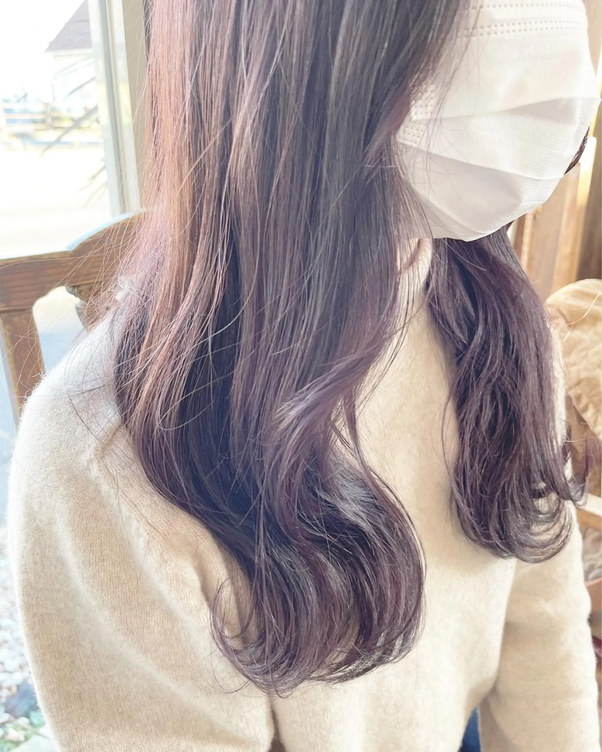 セミロング カラー アッシュ ラベンダーカラー ラベンダーアッシュ 剣持友希/ifh iizuka/高崎のヘアスタイル