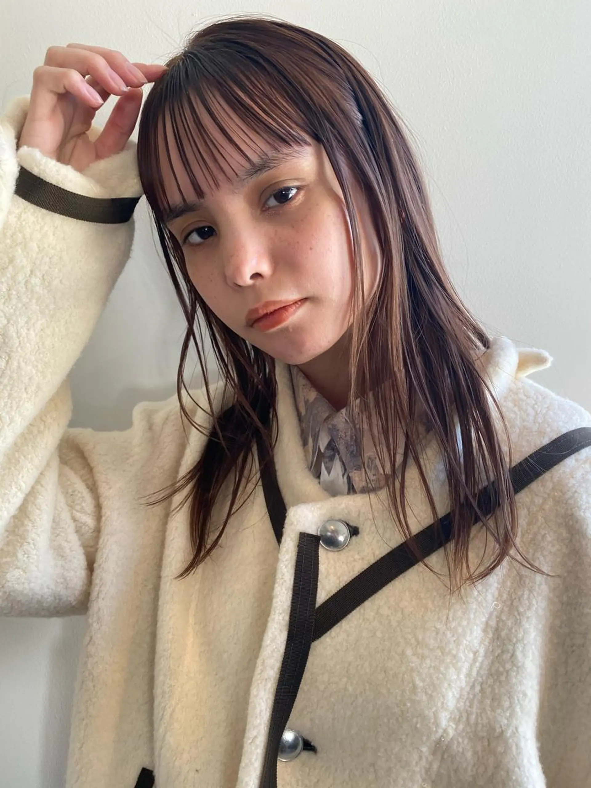 セミロング カラー ブラウンカラー ナチュラルブラウン Tomoka🐶🌟 似合わせカット✂︎のヘアスタイル