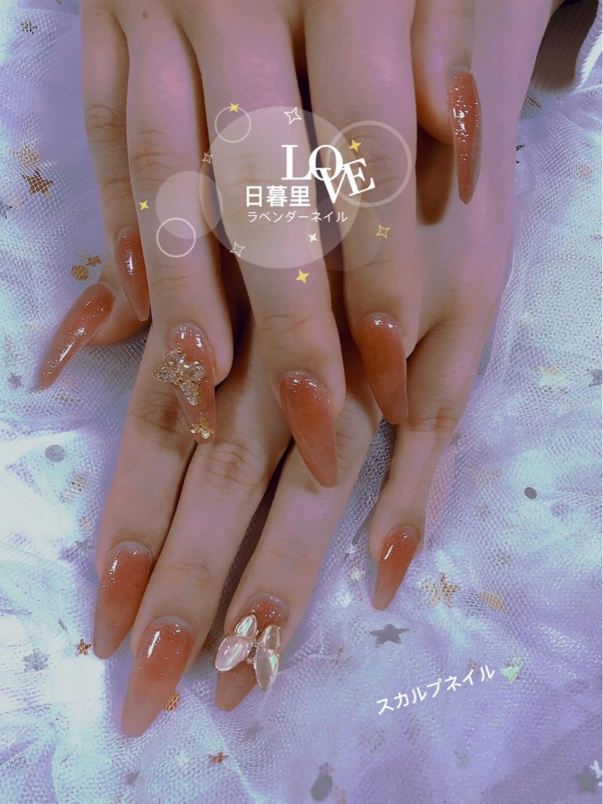 ネイル ラベンダー💖日暮里 ルル💖ネイルのネイルデザイン