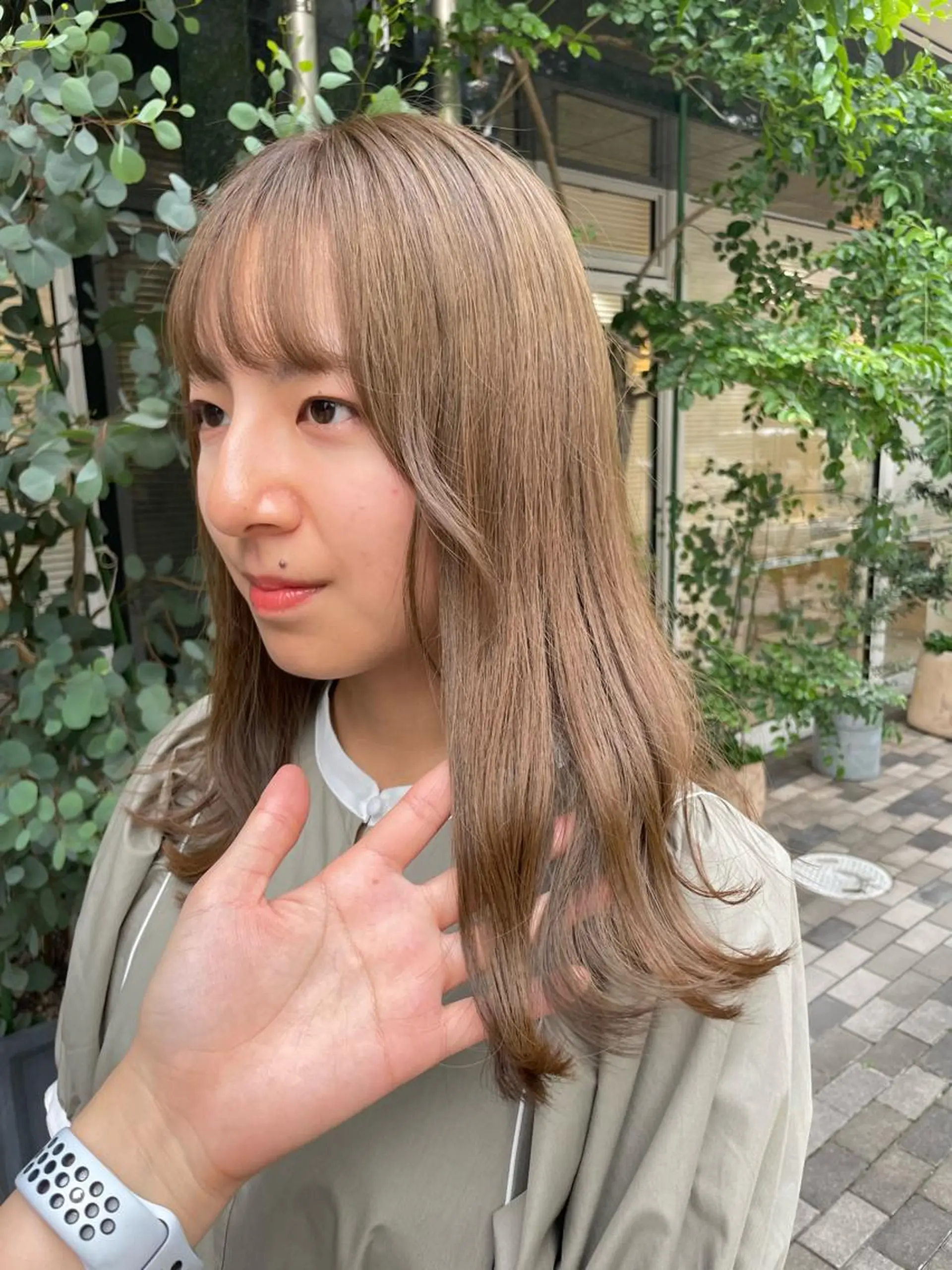 セミロング カラー ベージュカラー 外国人風カラー 髪質改善🌱 高橋みなみのヘアスタイル