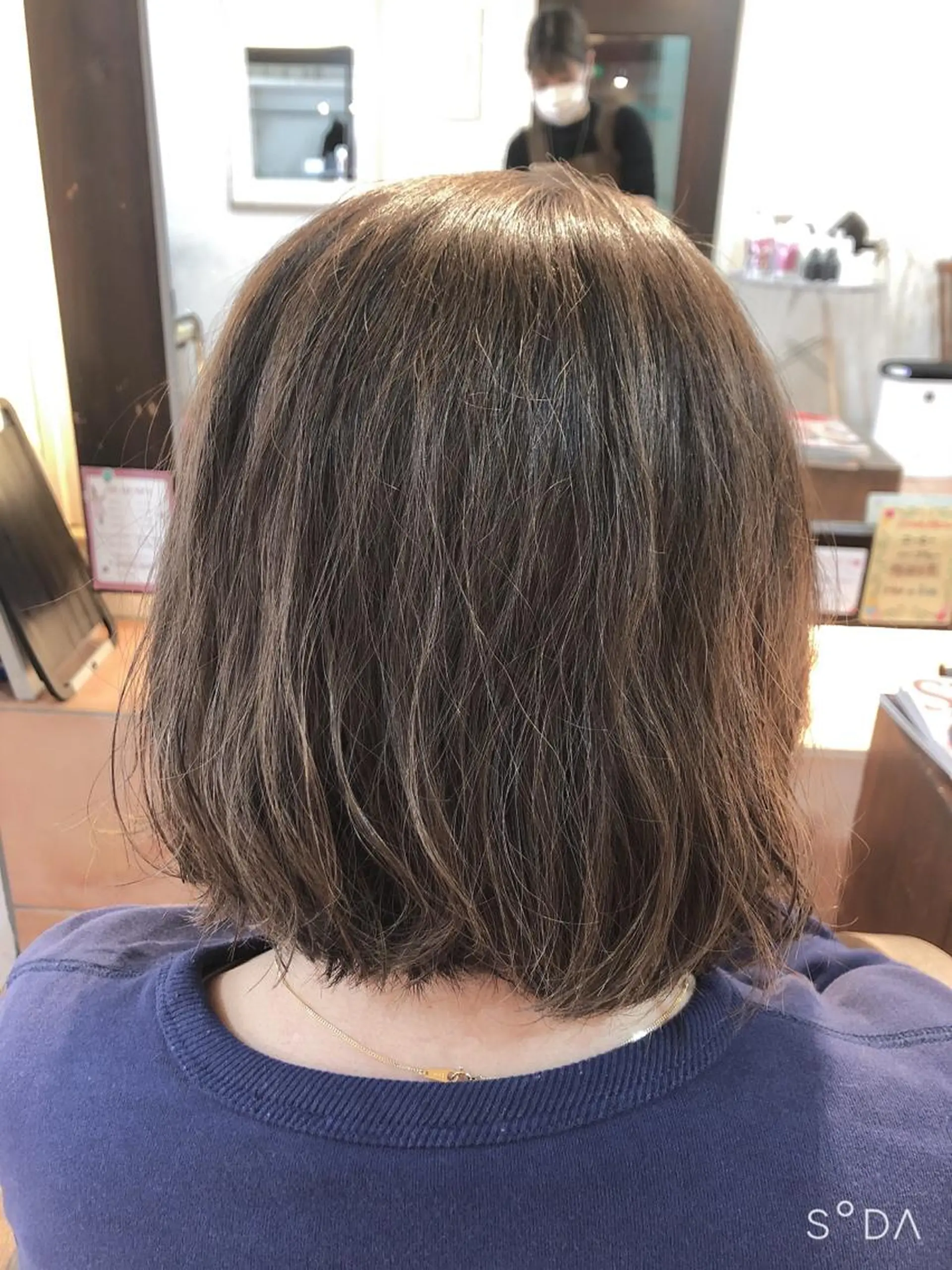 ミディアム カラー 💙あかみね 💙（mine）のヘアスタイル