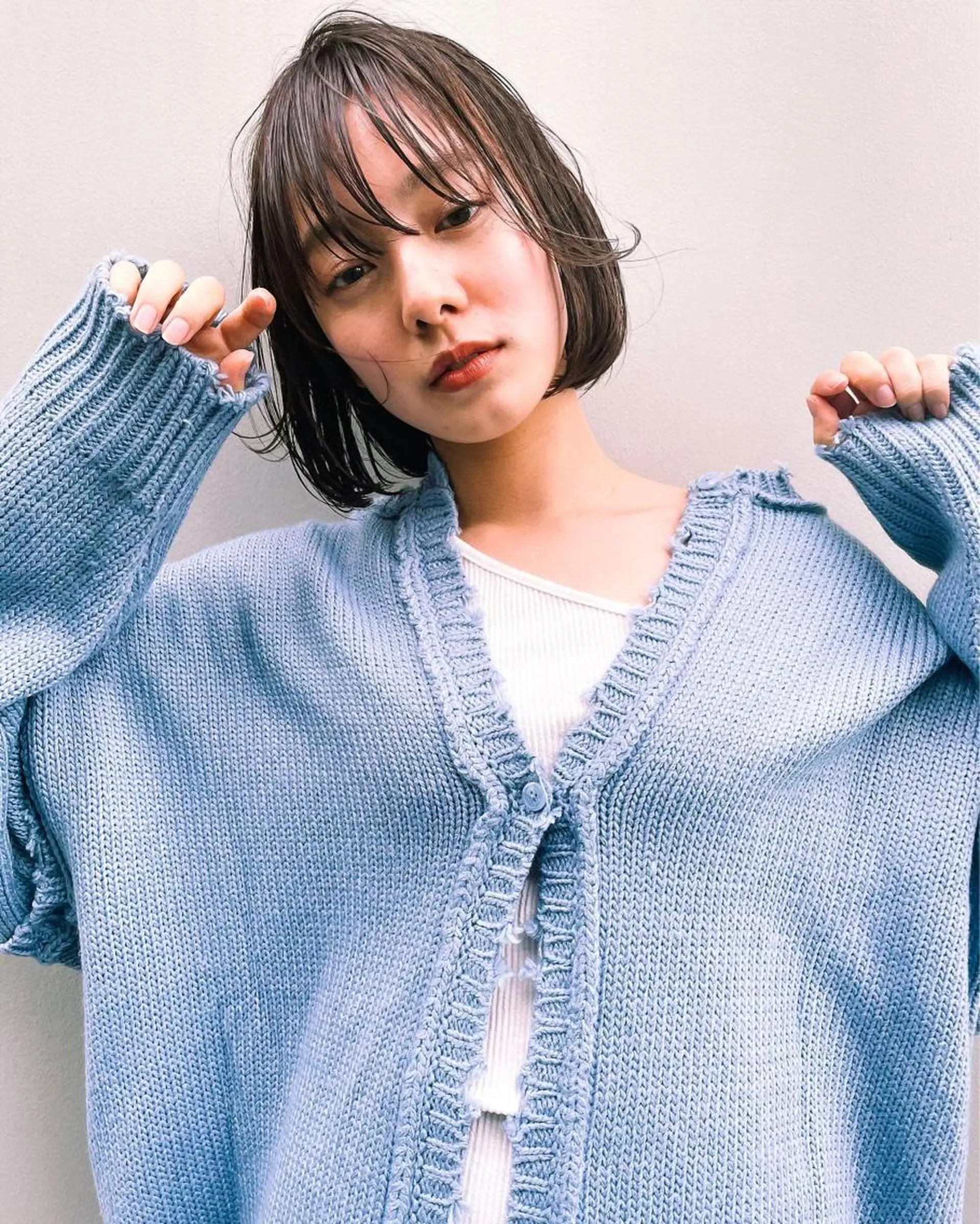 ショート カラー ケアブリーチ/ エクステ/レイヤーのヘアスタイル