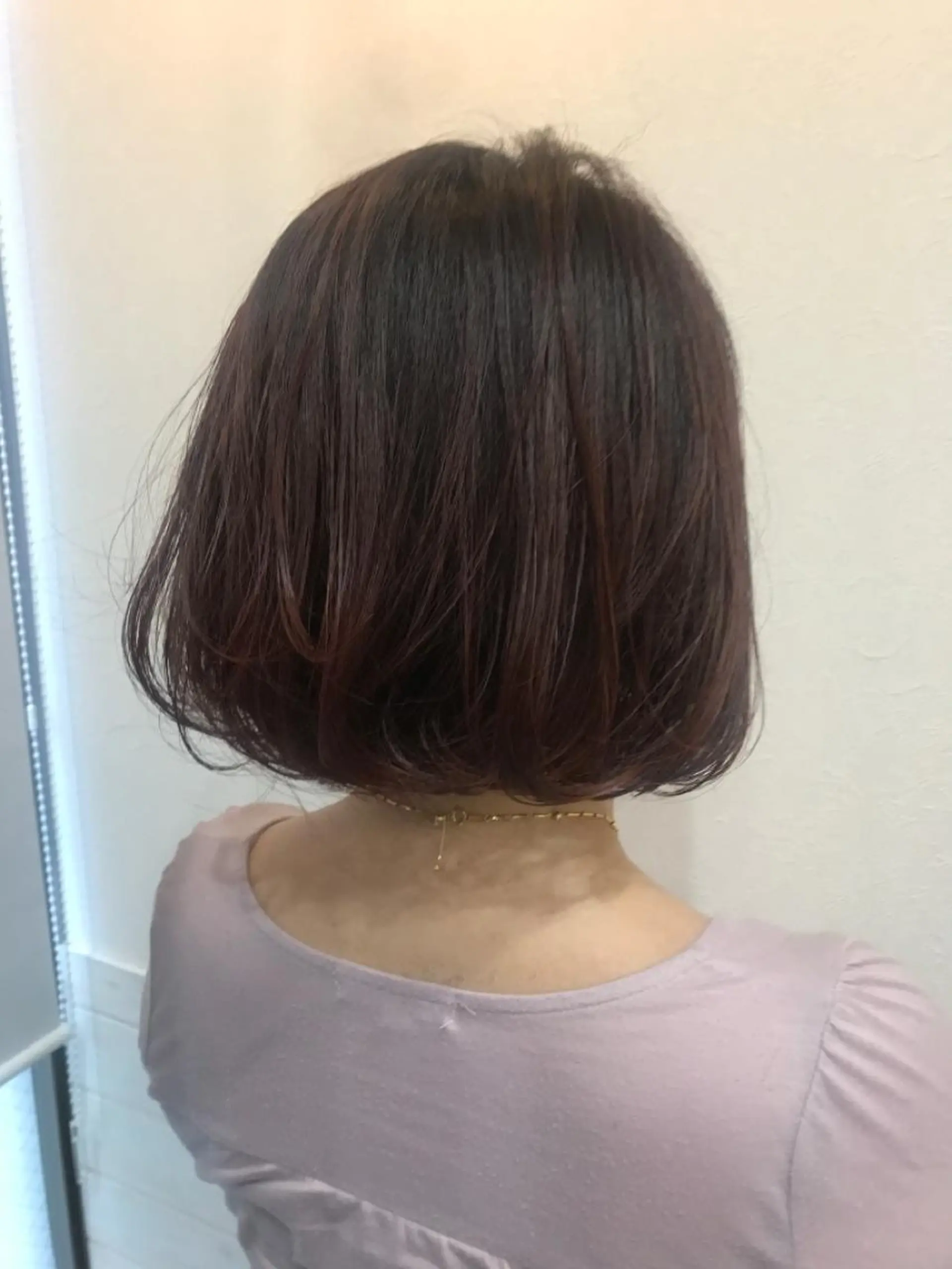 ミディアム カラー ボブ 柴田 祐輔のヘアスタイル