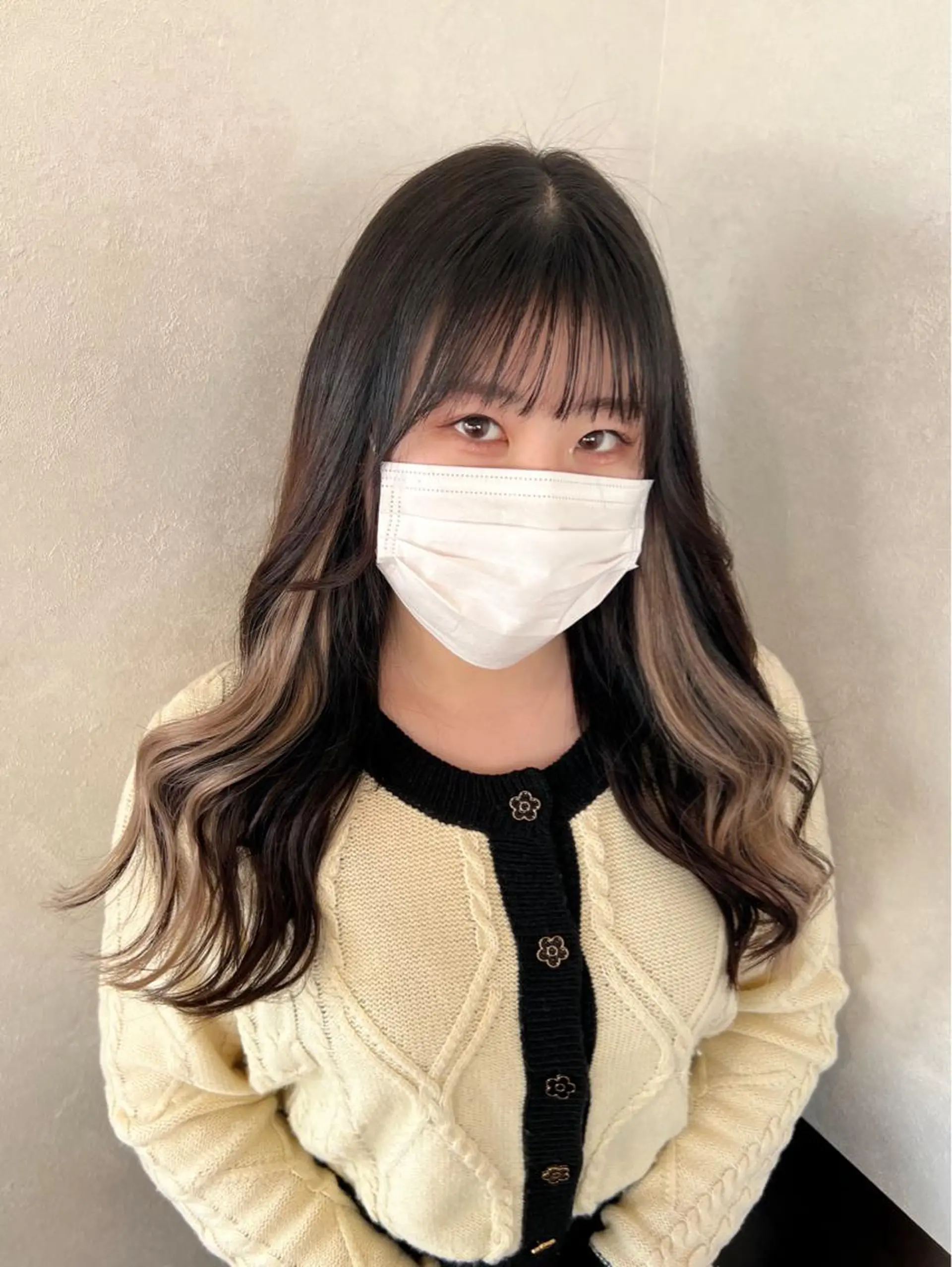 カラー nehus nagaoka所属・🖤複雑履歴ブリーチ Mizuki 🖤のヘアスタイル