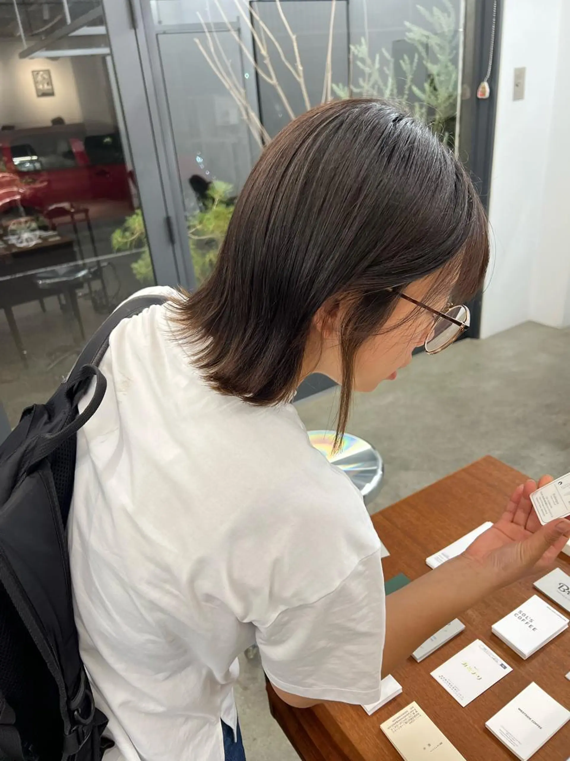 ミディアム パーマ×透明感カラー MIOのヘアスタイル