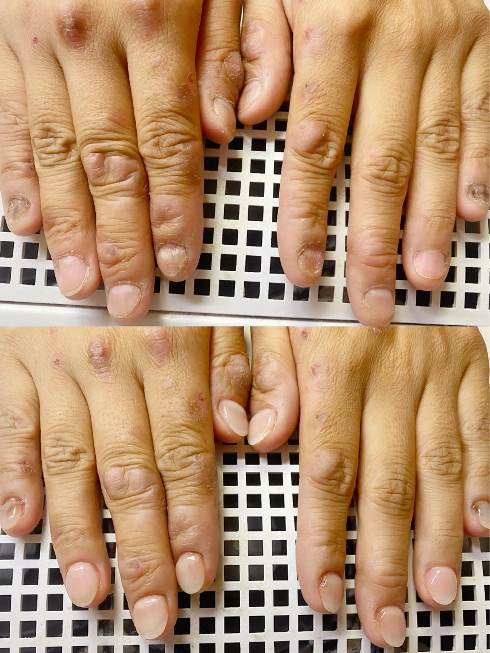 カラー ネイル 長さ出し Q Free nailsのネイルデザイン