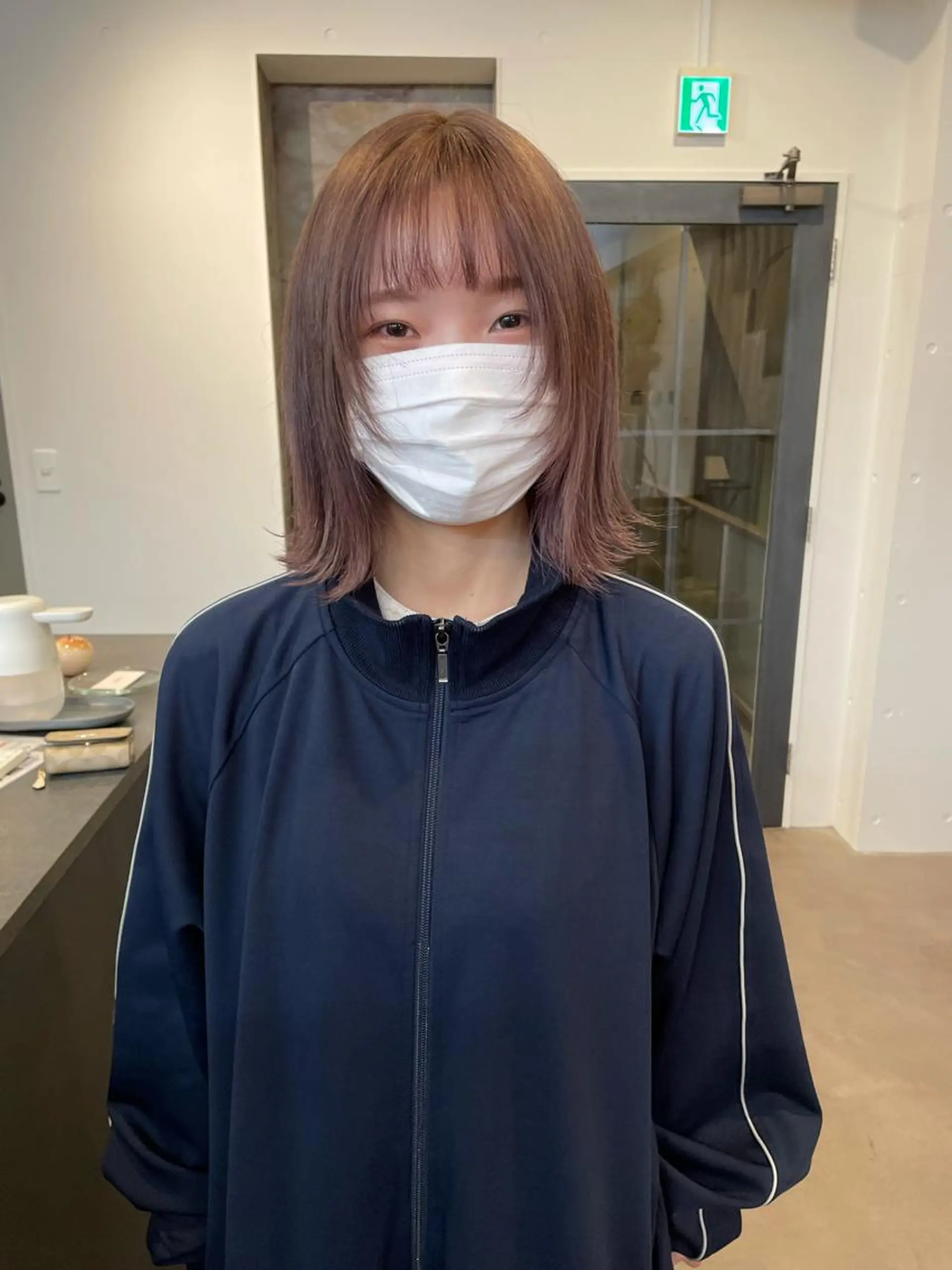 ミディアム カラー 原 菜帆のヘアスタイル