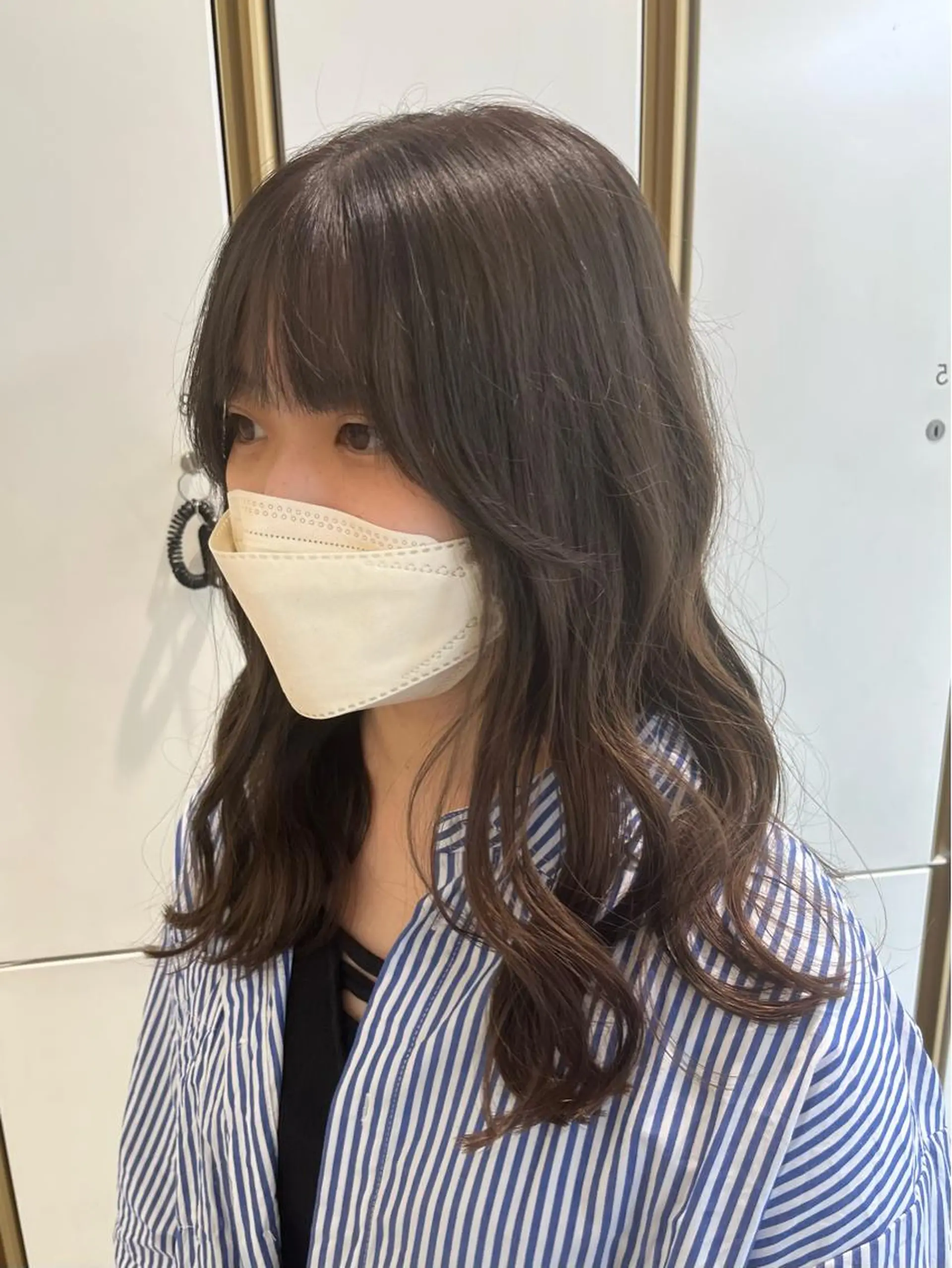 セミロング カット ヘアカラー バレイヤージュ/ヘア アレンジ/shionのヘアスタイル