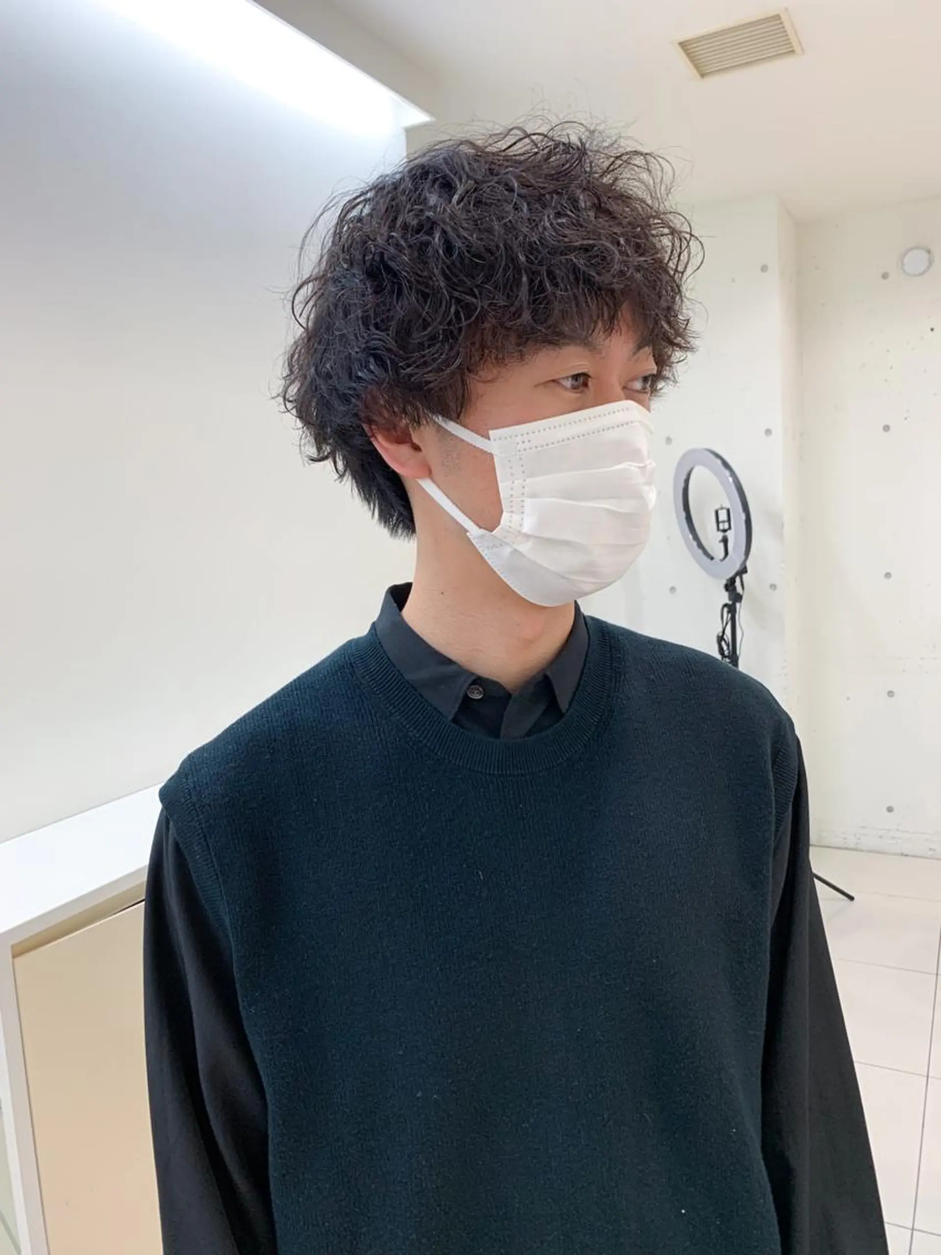 ショート パーマ メンズ マッシュ メンズパーマ 原宿パーマ kazuのヘアスタイル