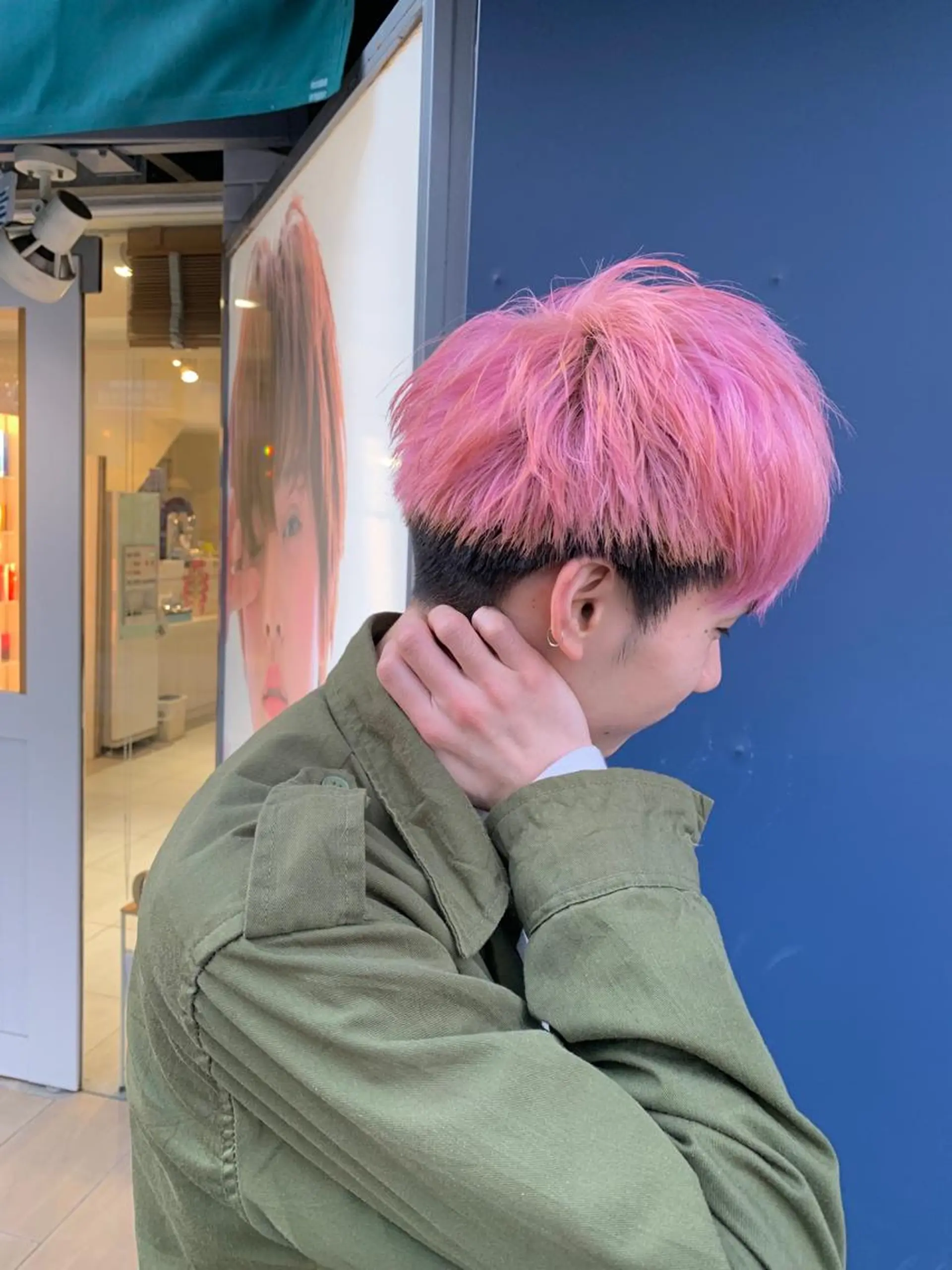 ショート カラー ヘアアレンジ メンズ メンズブリーチ ブリーチ ピンクカラー トリートメント fukuyasu rikaのネイルデザイン