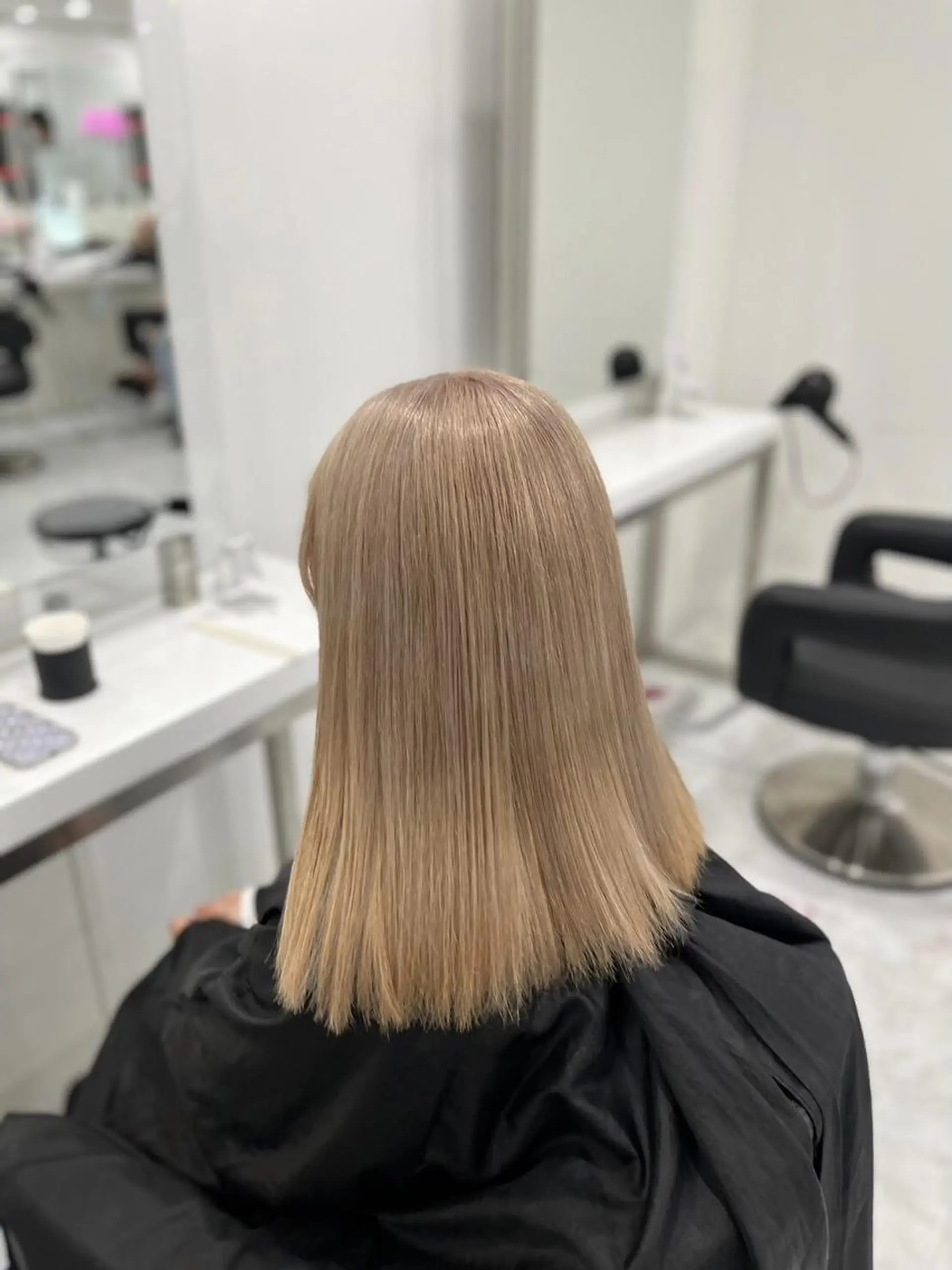 ロング カラー カット ヘアカラー トリートメント ヘッドスパ ヘアセット 🤍ベージュ×艶髪 🤍Ryuta🤍のヘアスタイル